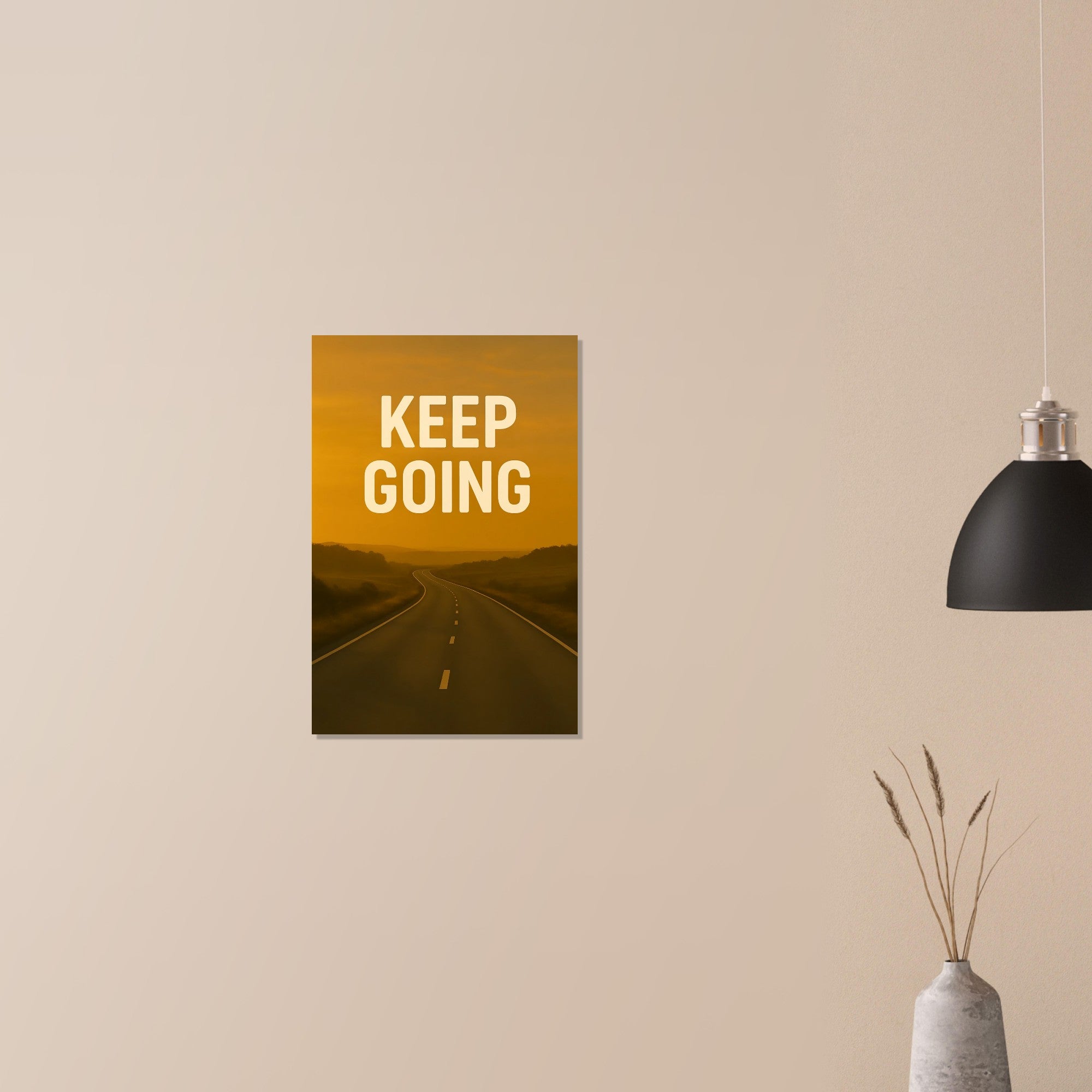 Keep Going Motivational Poster - Inspiring Wall Art - Positive Quotes Decor - Art Print 40x60 cm 16x24″