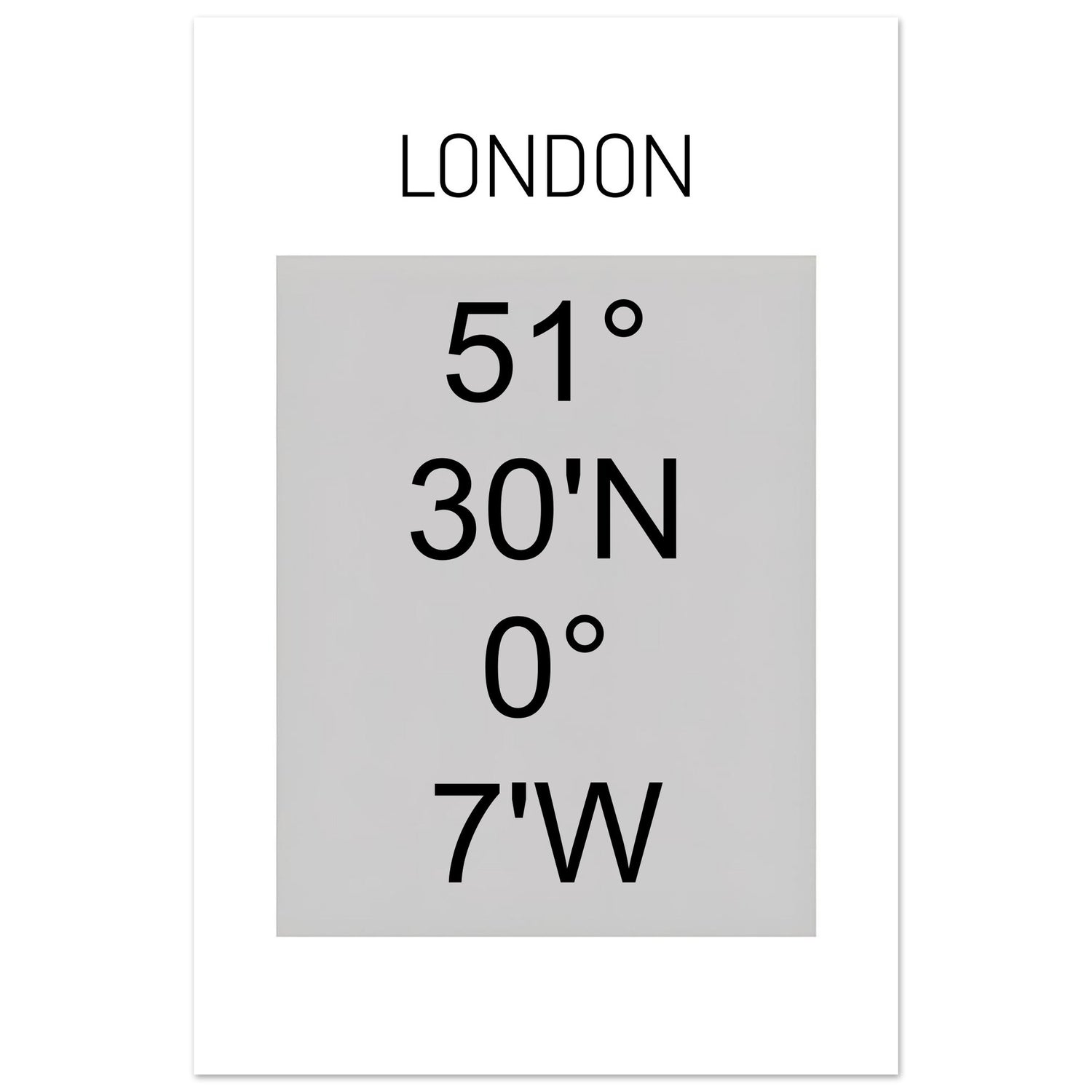 Sheffield Coordinates Poster Print | Minimalist Unframed Wall Art Decor A3 A4 A5 40x60 cm 16x24″