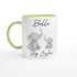 Big Sister Mug - Custom Pregnancy Announcement Gift - 11oz Ceramic Coffee Cup Ceramic Green