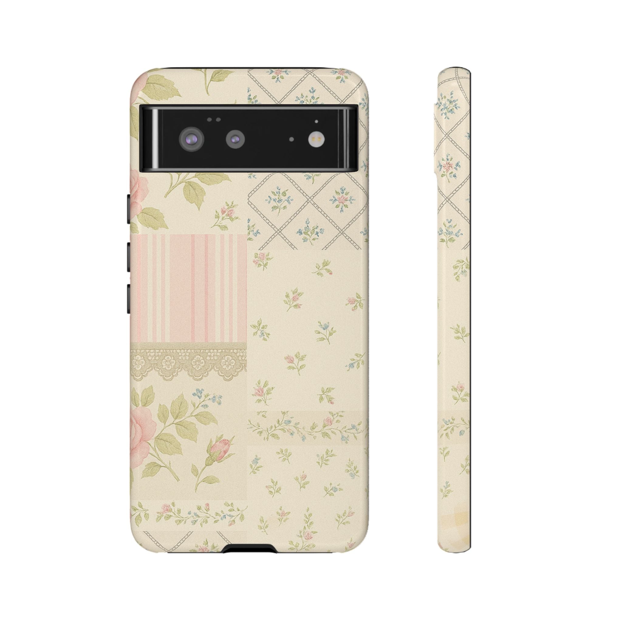 Floral Phone Case, Floral Tough Case, Protective Phone Case, Flower Case, Tough Phone Cover, Floral Tech Accessory Google Pixel 6 Glossy