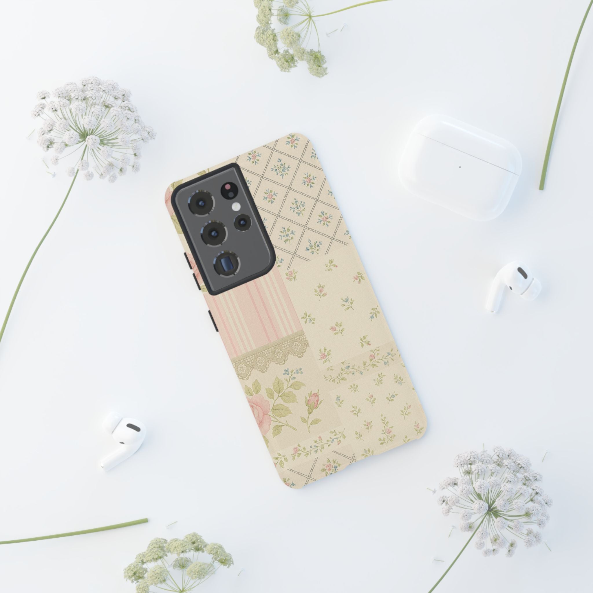 Floral Phone Case, Floral Tough Case, Protective Phone Case, Flower Case, Tough Phone Cover, Floral Tech Accessory