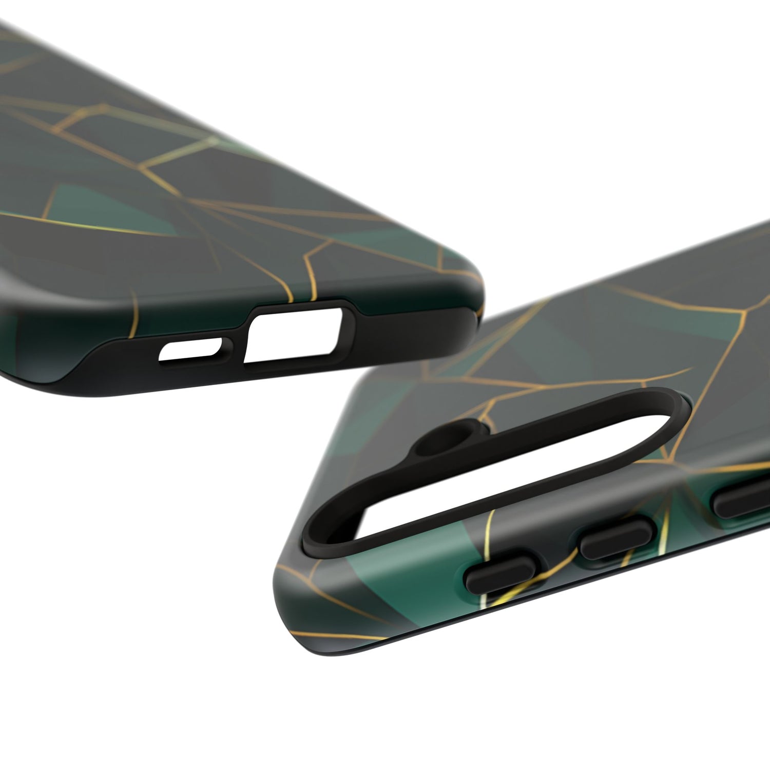 Emerald Veil - Geometric Luxe Phone Case