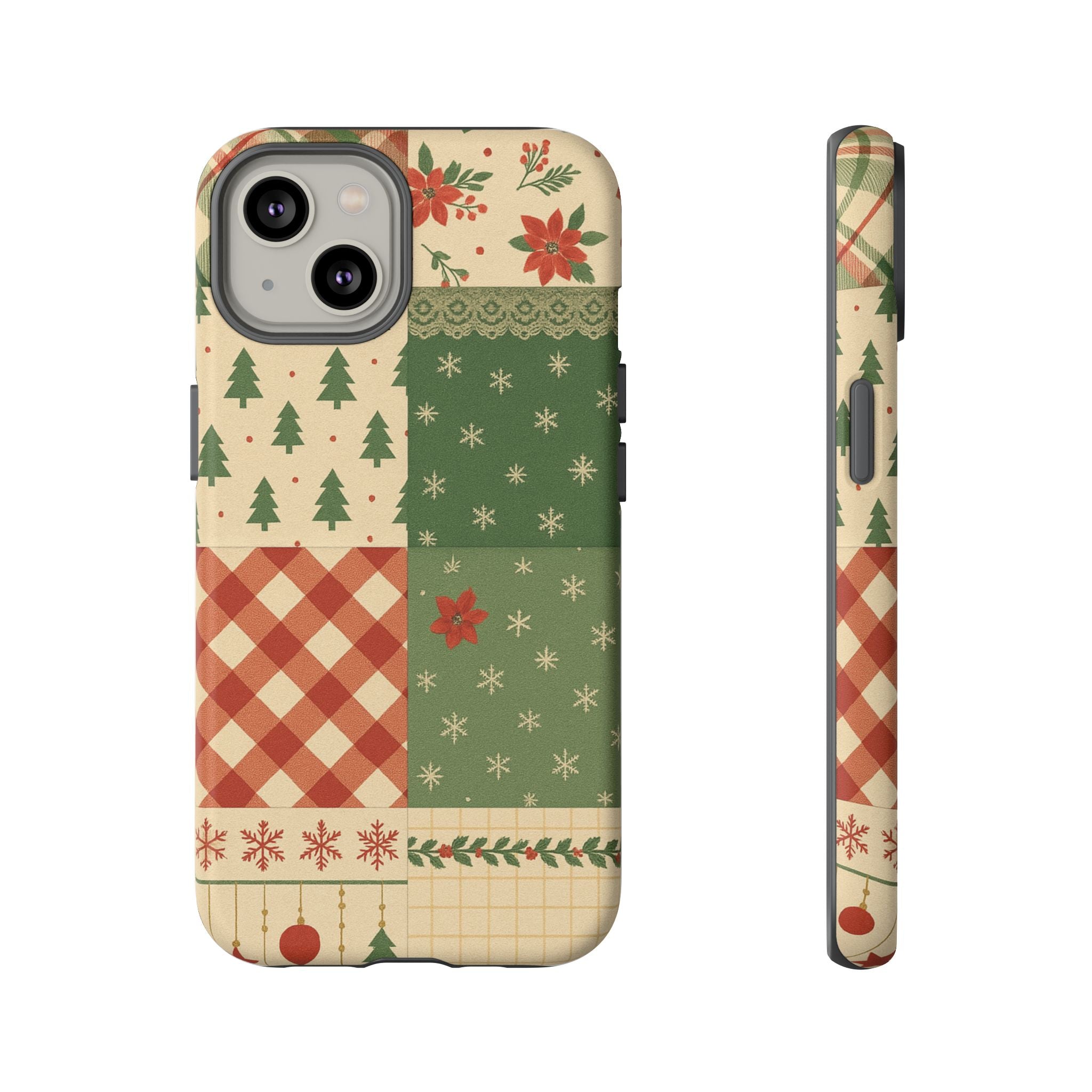 Festive Phone Cases, Luxury Black and Gold Design for Christmas Gift, Holiday Decor, Tough Case, Winter Celebration, Elegant iPhone Cover iPhone 14 Matte