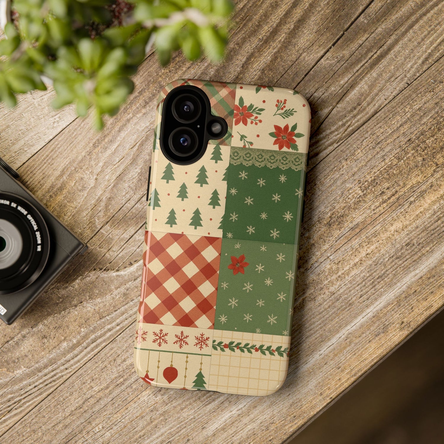 Festive Phone Cases, Luxury Black and Gold Design for Christmas Gift, Holiday Decor, Tough Case, Winter Celebration, Elegant iPhone Cover