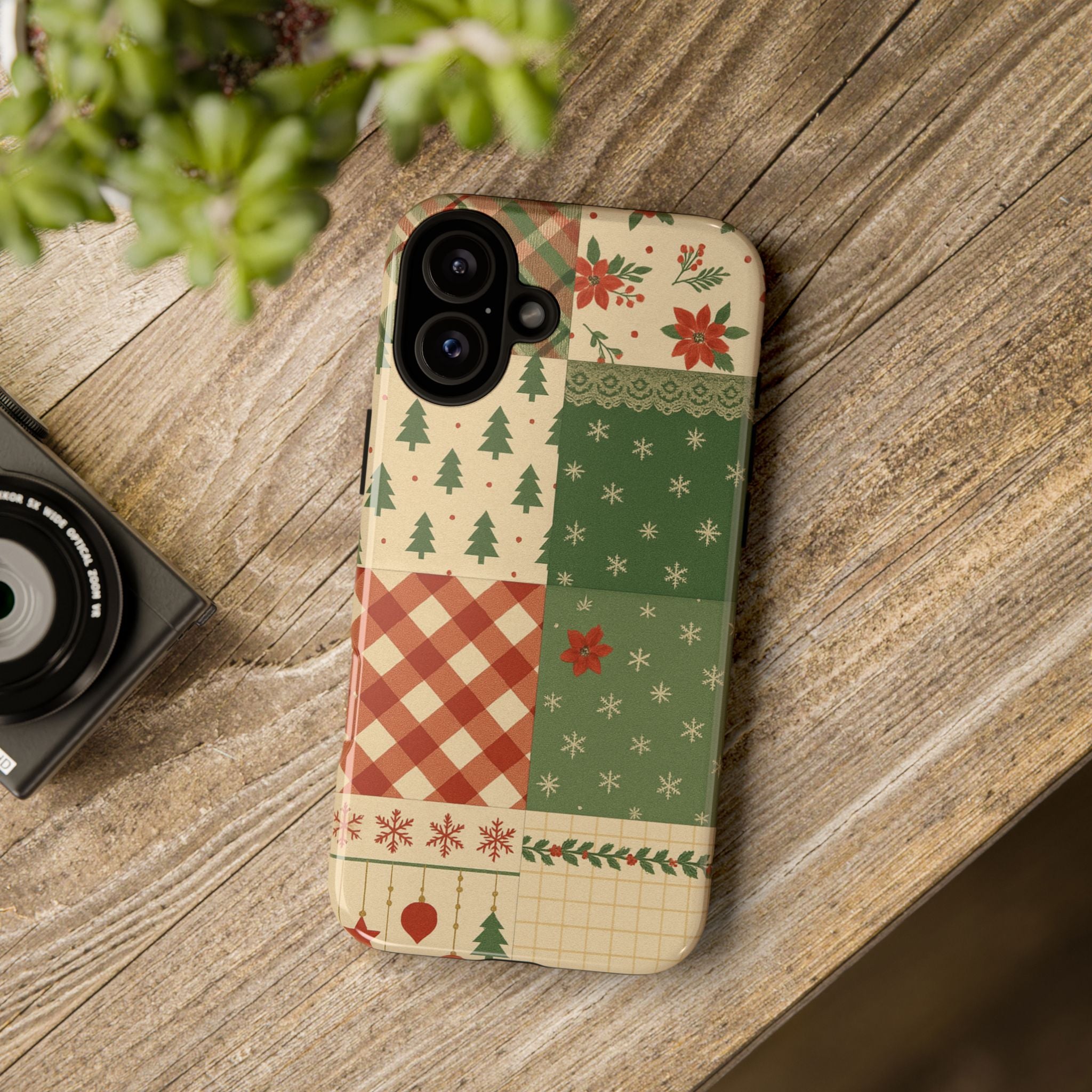 Festive Phone Cases, Luxury Black and Gold Design for Christmas Gift, Holiday Decor, Tough Case, Winter Celebration, Elegant iPhone Cover