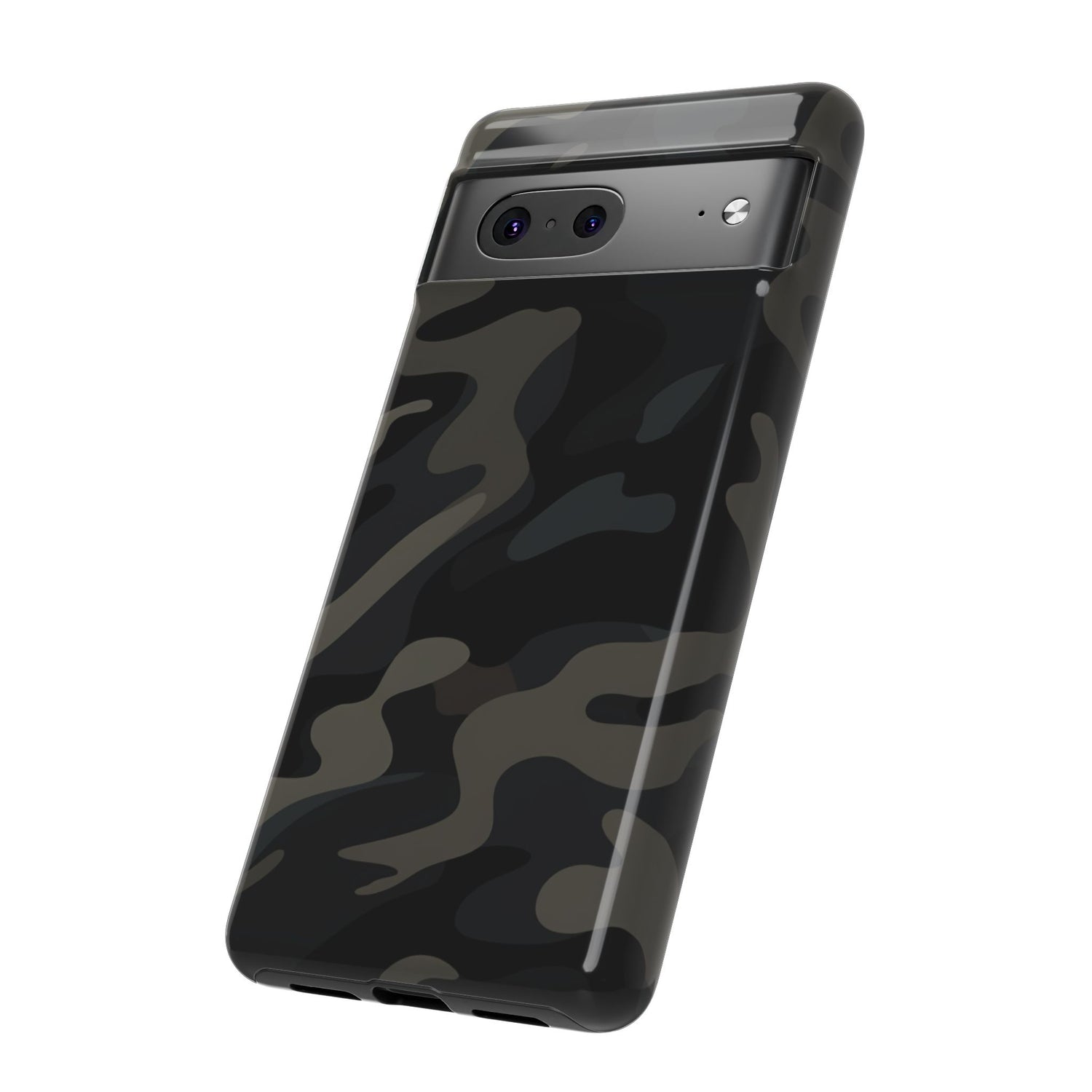 Black Camouflage Phone Case for iPhone, Samsung and Google Pixel