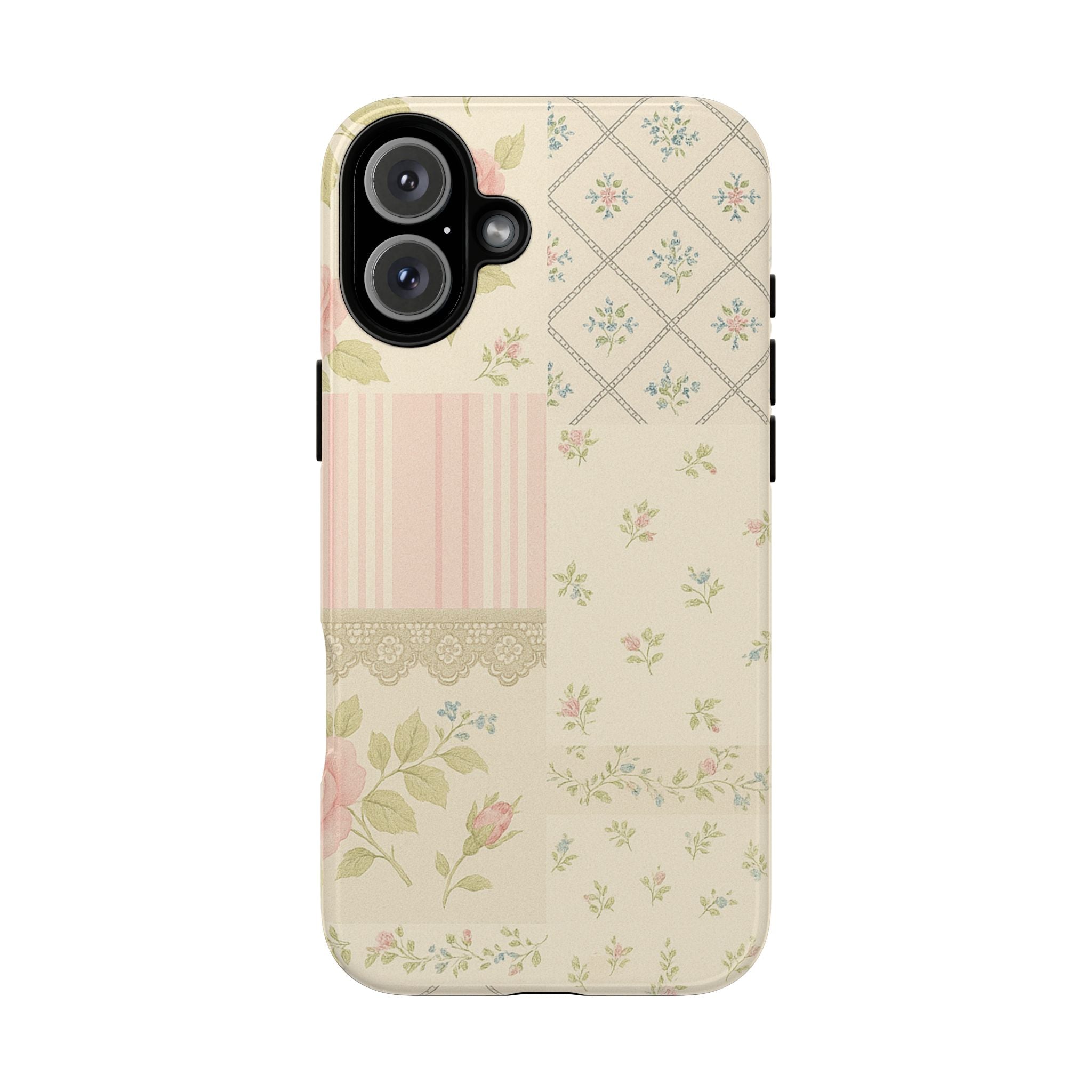 Floral Phone Case, Floral Tough Case, Protective Phone Case, Flower Case, Tough Phone Cover, Floral Tech Accessory iPhone 16 Plus Glossy