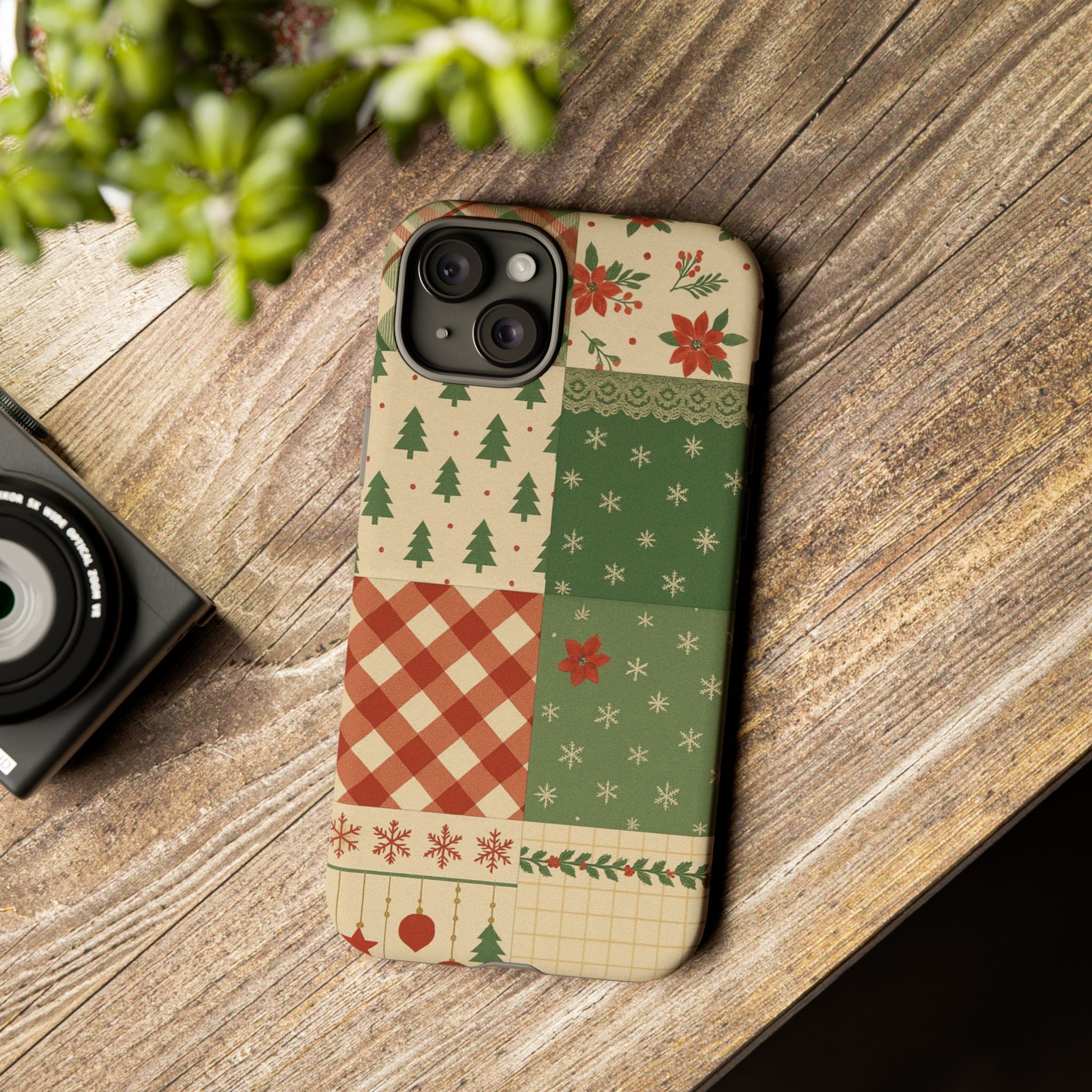Festive Phone Cases, Luxury Black and Gold Design for Christmas Gift, Holiday Decor, Tough Case, Winter Celebration, Elegant iPhone Cover
