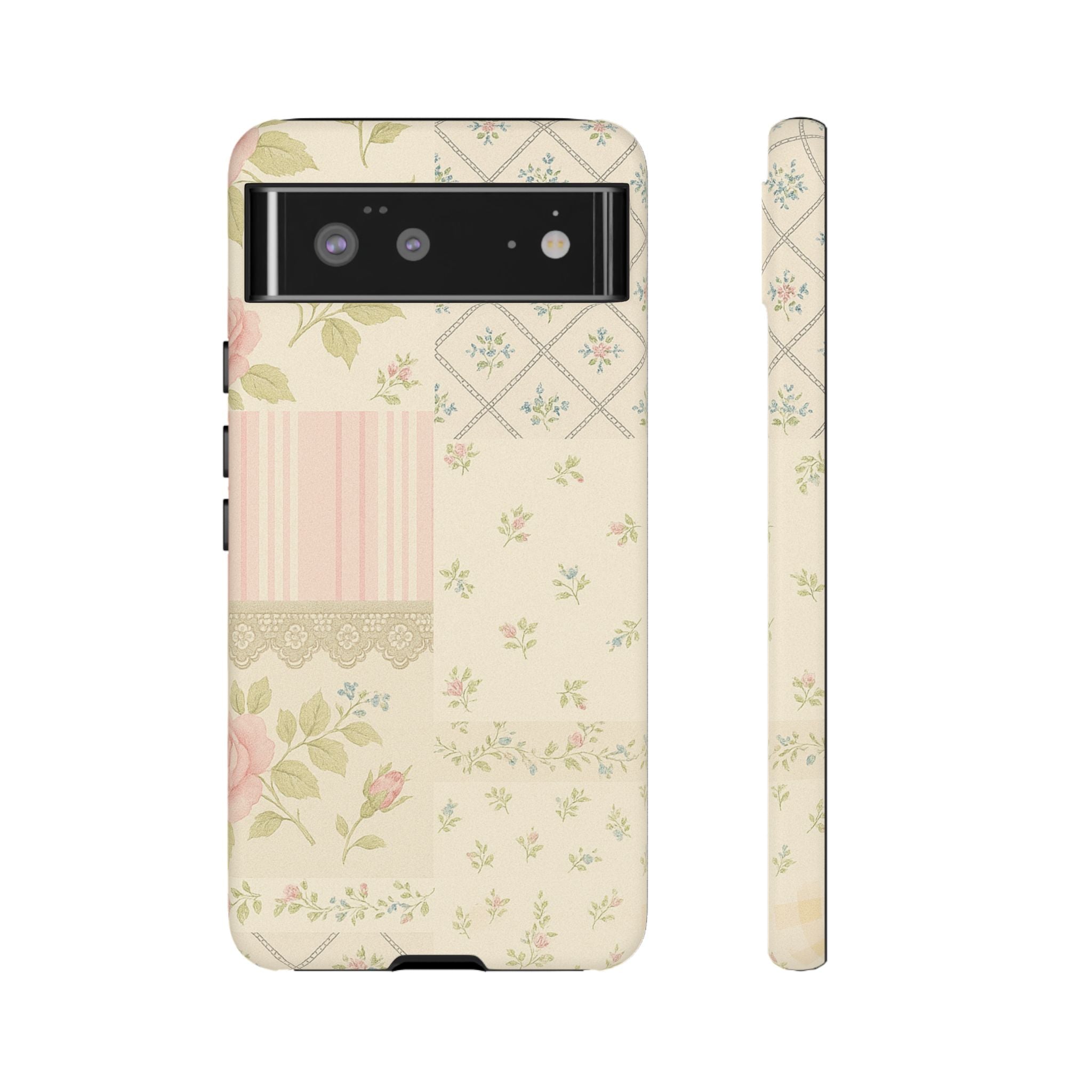 Floral Phone Case, Floral Tough Case, Protective Phone Case, Flower Case, Tough Phone Cover, Floral Tech Accessory Google Pixel 6 Matte