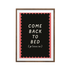 Come Back to Bed Poster - Romantic Pink & Black Wall Art | Pastel Bedroom Decor Print