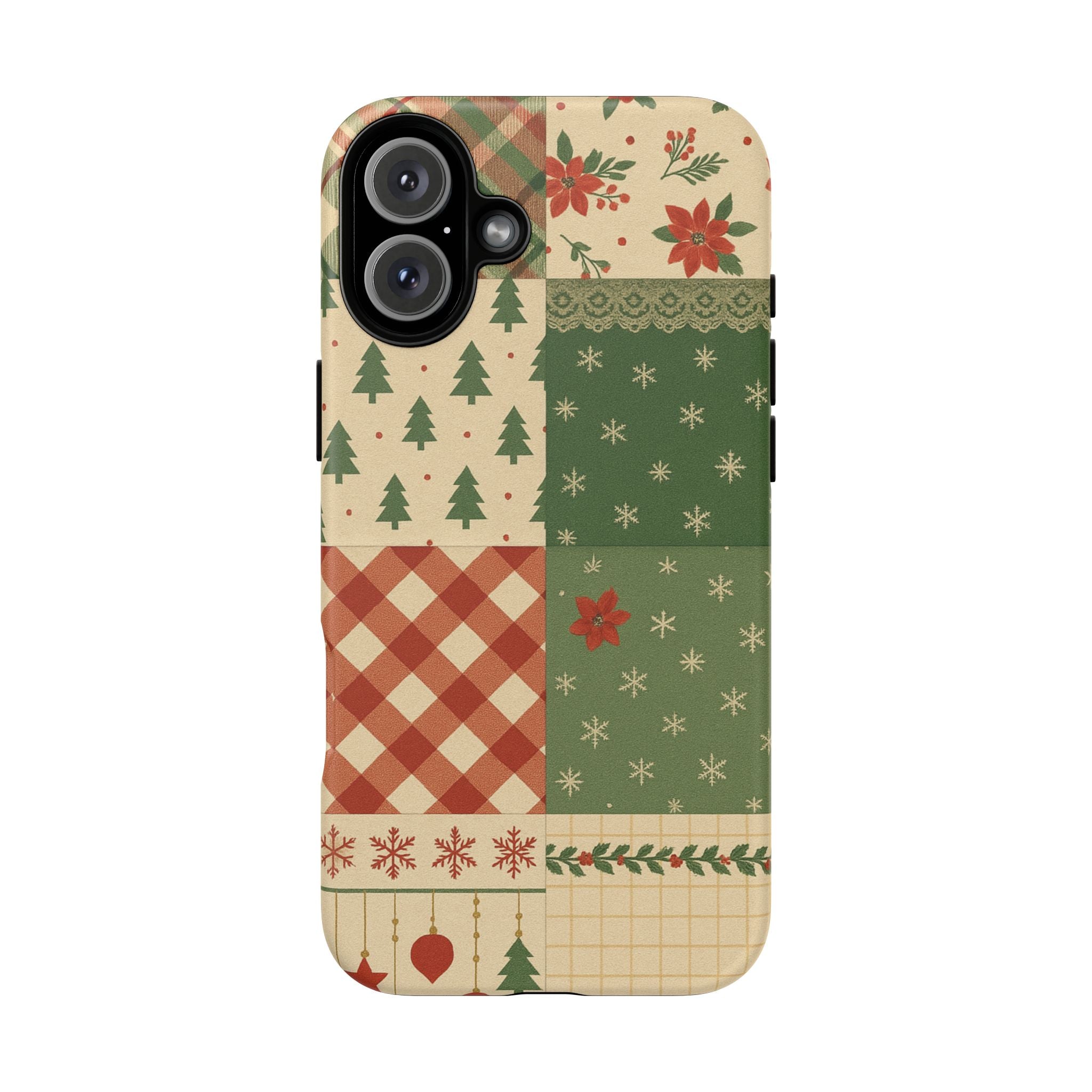 Festive Phone Cases, Luxury Black and Gold Design for Christmas Gift, Holiday Decor, Tough Case, Winter Celebration, Elegant iPhone Cover iPhone 16 Plus Matte
