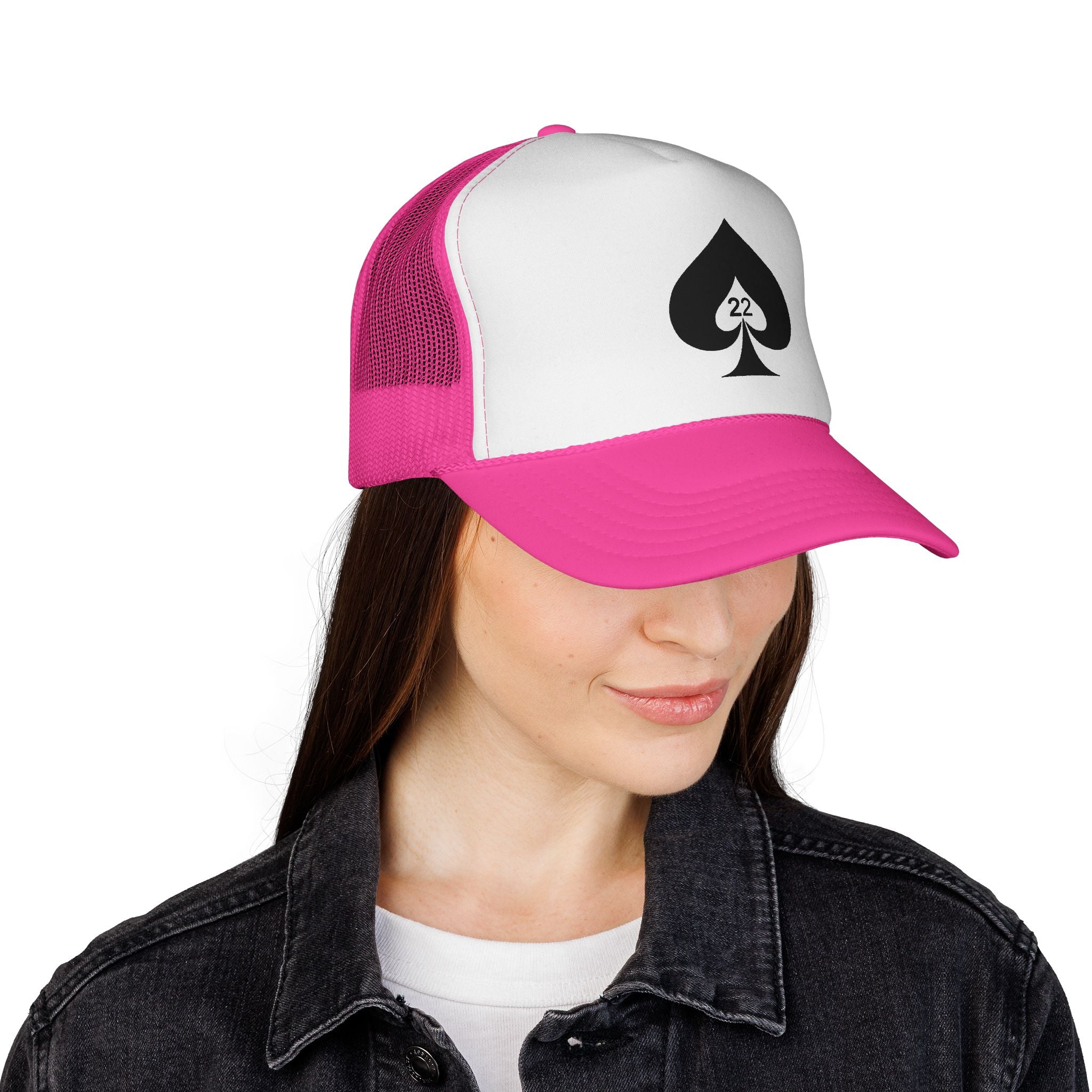 Ace of Spades Trucker Hat - Stylish Mesh Cap for Gamers, Outdoor Adventures & Festivals | Adjustable Snapback