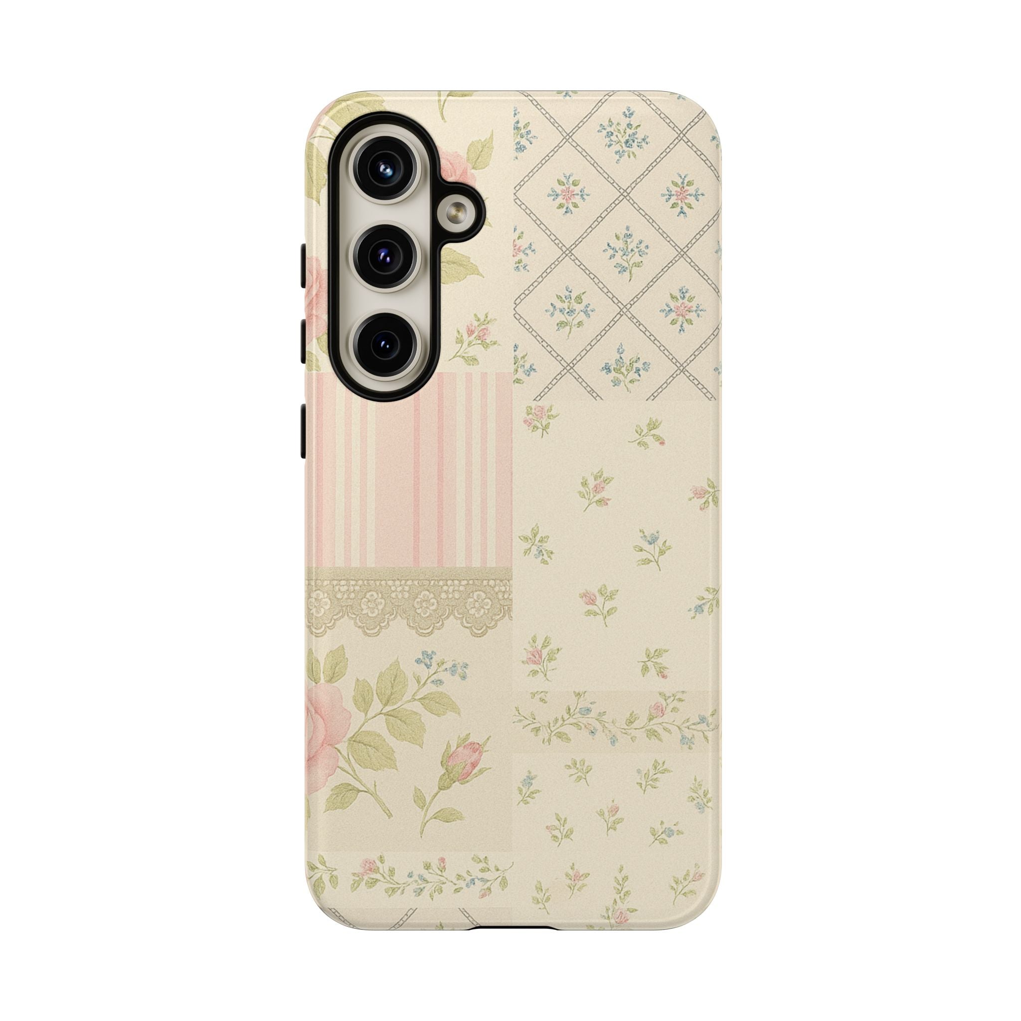 Floral Phone Case, Floral Tough Case, Protective Phone Case, Flower Case, Tough Phone Cover, Floral Tech Accessory Samsung Galaxy S24 Plus Glossy
