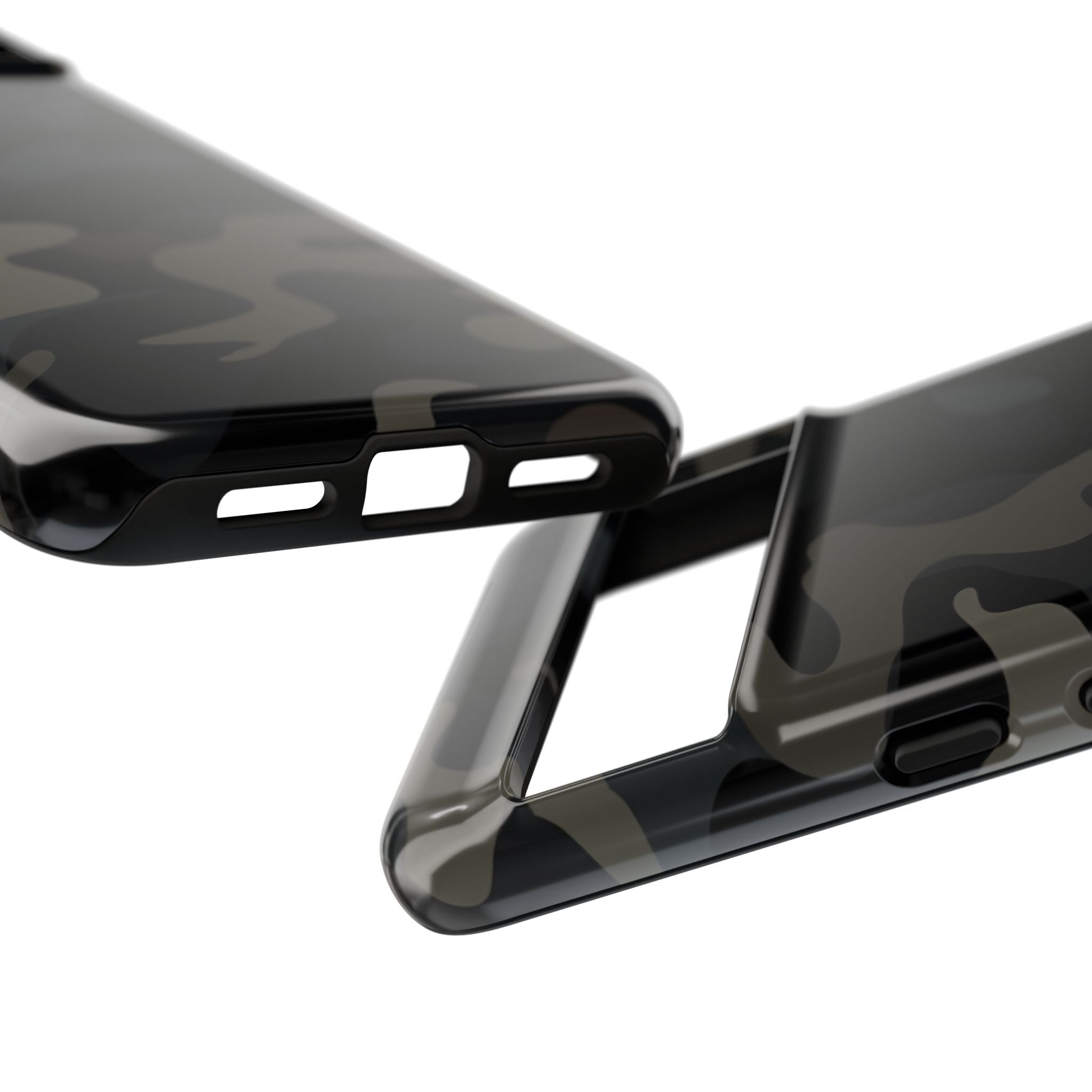 Black Camouflage Phone Case for iPhone, Samsung and Google Pixel