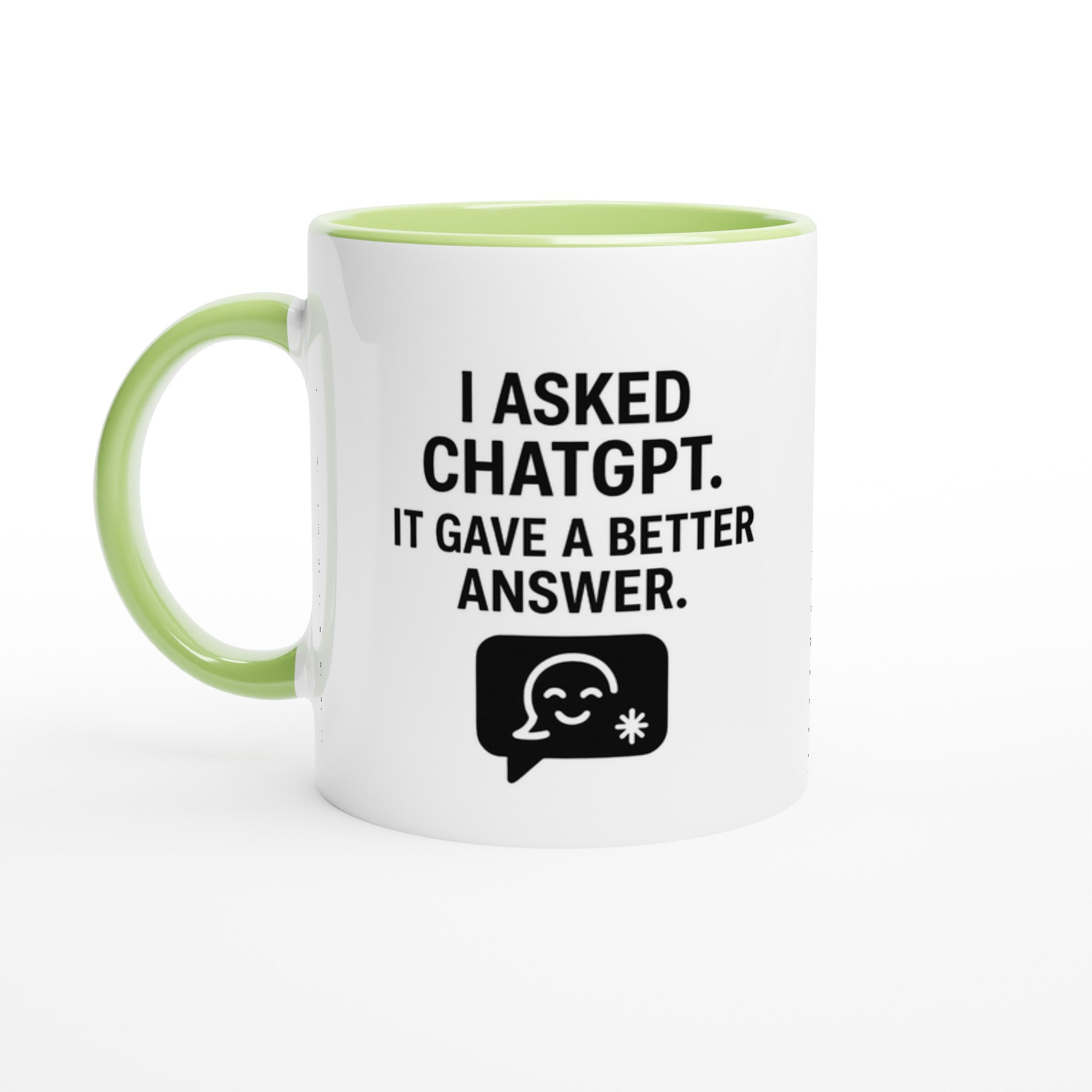 Funny ChatGPT Mug - AI Job Replacement Gift - Perfect Employee Leaving Mug Ceramic Green