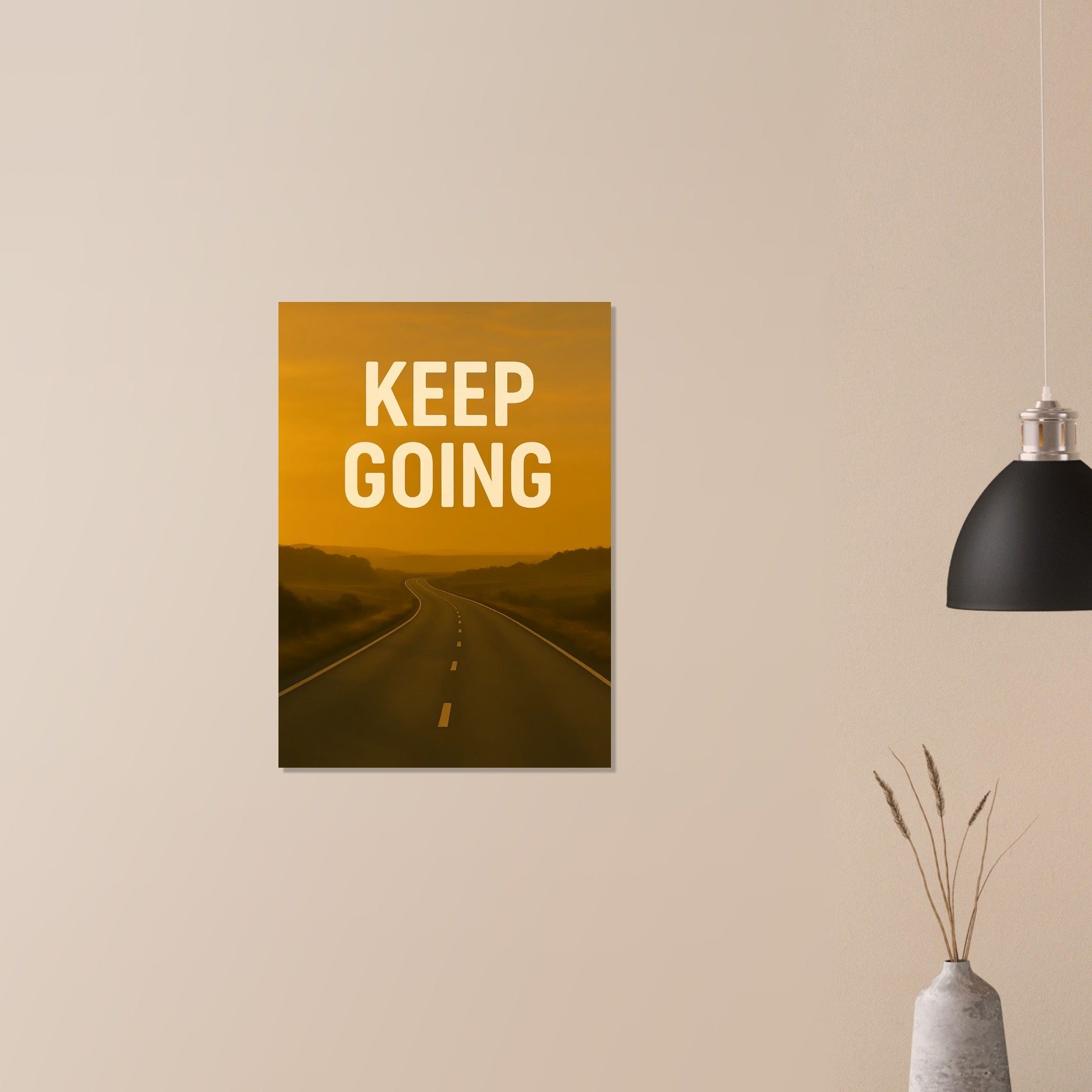 Keep Going Motivational Poster - Inspiring Wall Art - Positive Quotes Decor - Art Print 50x70 cm 20x28″