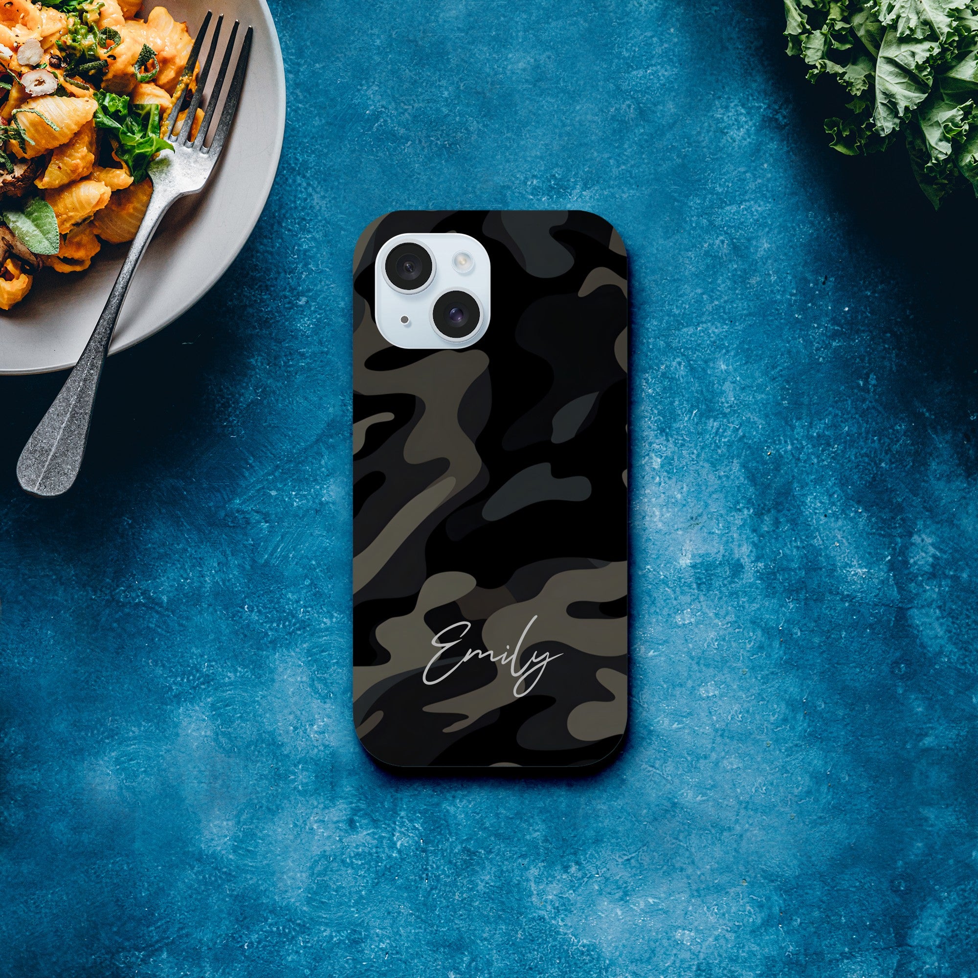 Personalized Camouflage iPhone Case - Tough Double-Layered Protection Cover iPhone 15