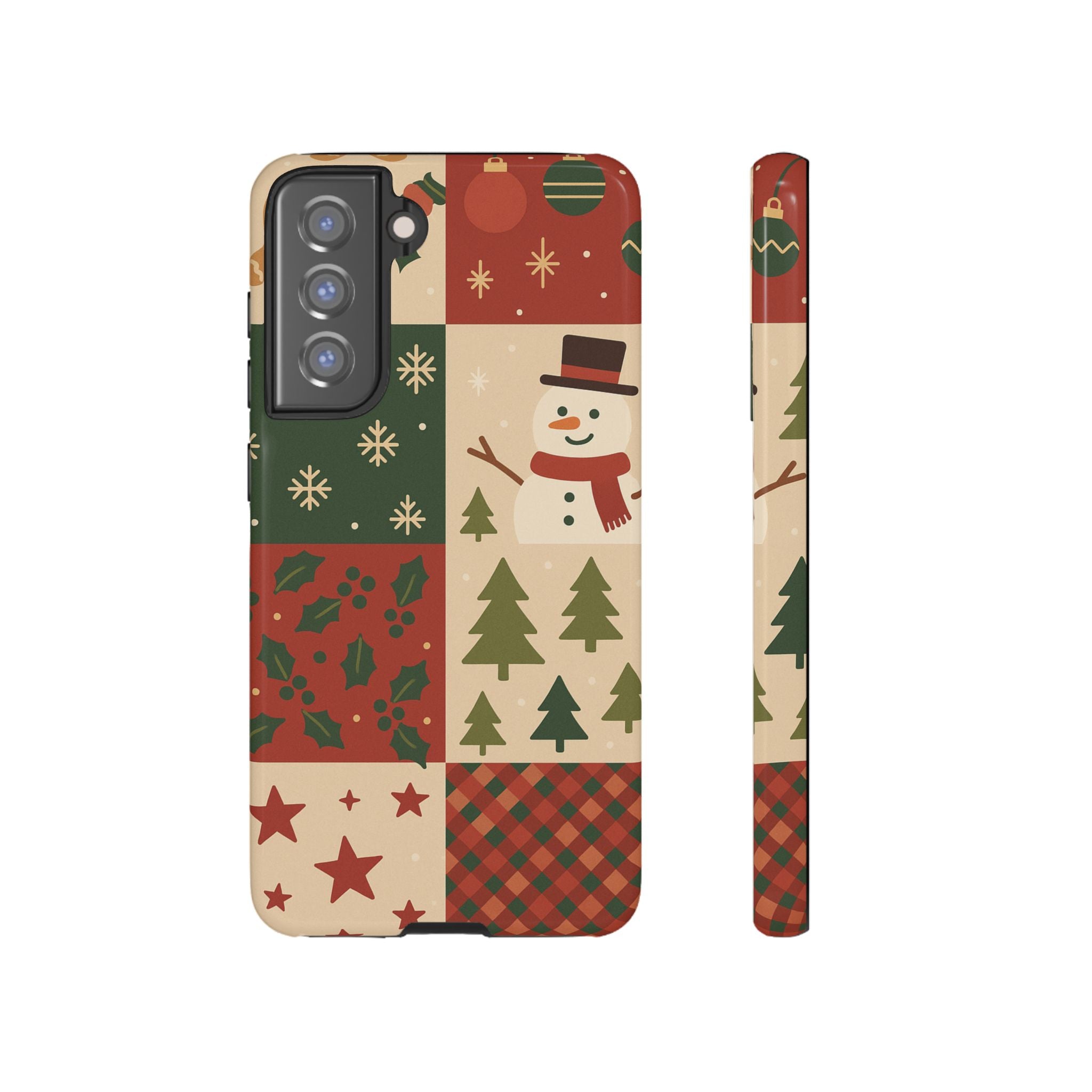 Festive Phone Case - Holiday Cheer, Christmas Gift, Winter Decor, Cute Cell Phone Cover, Seasonal Accessory, Unique Present Samsung Galaxy S21 FE Glossy
