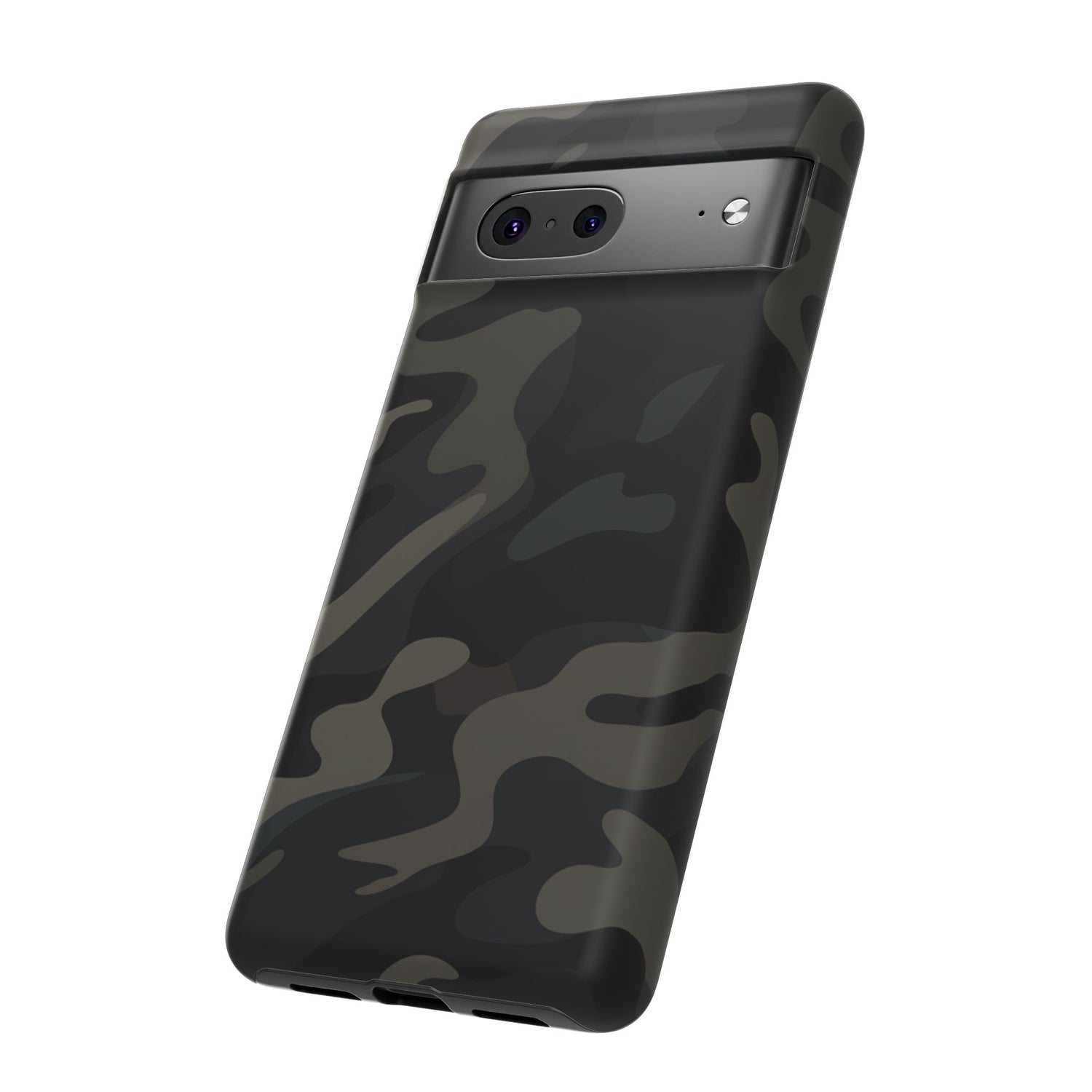 Black Camouflage Phone Case for iPhone, Samsung and Google Pixel