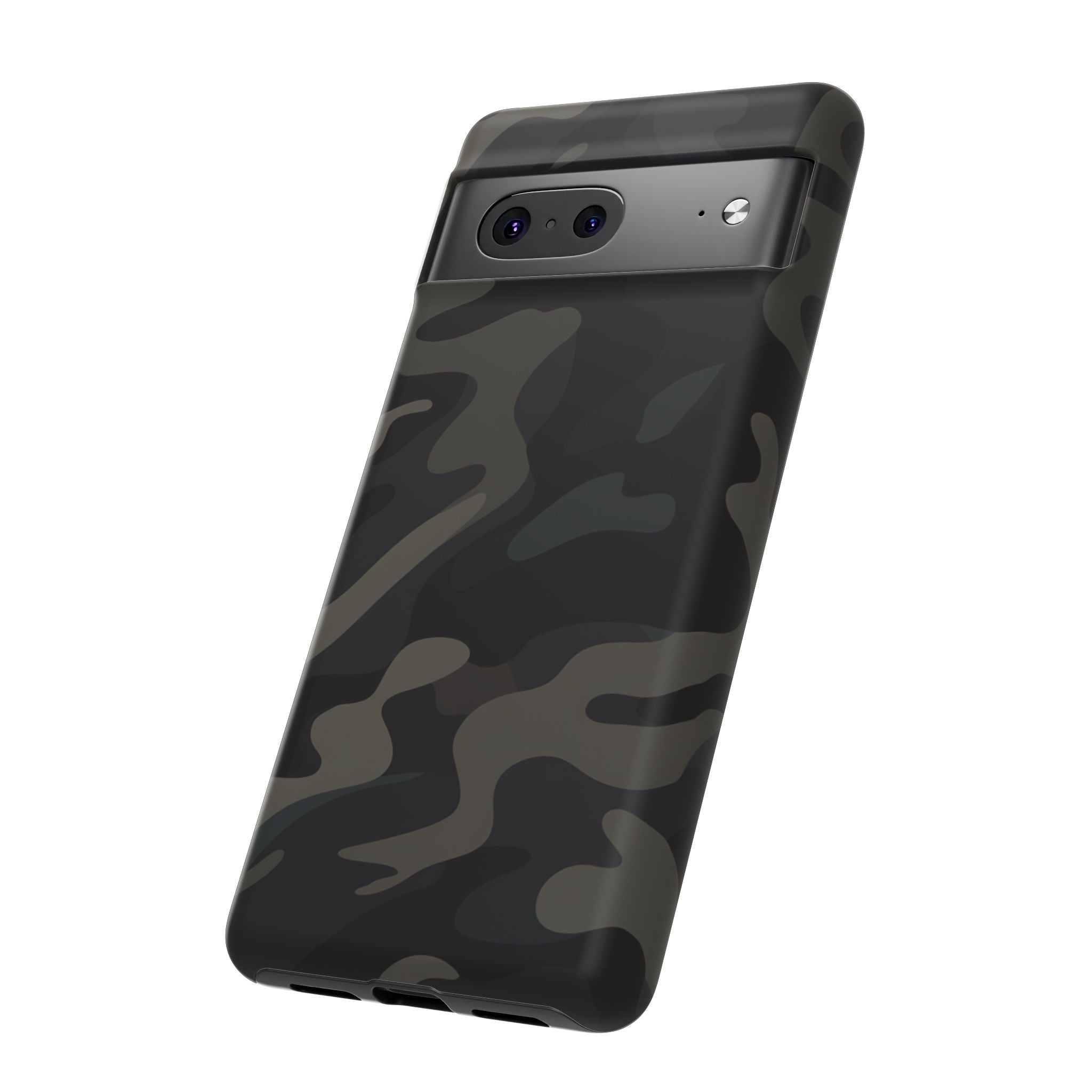 Black Camouflage Phone Case for iPhone, Samsung and Google Pixel