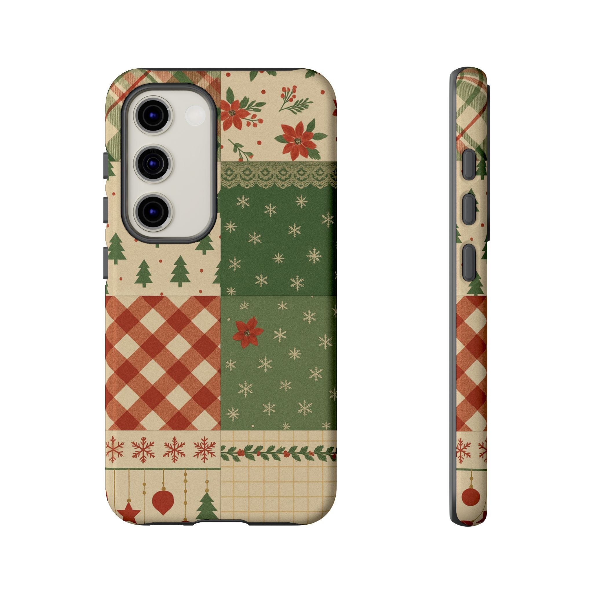 Festive Phone Cases, Luxury Black and Gold Design for Christmas Gift, Holiday Decor, Tough Case, Winter Celebration, Elegant iPhone Cover Samsung Galaxy S23 Glossy
