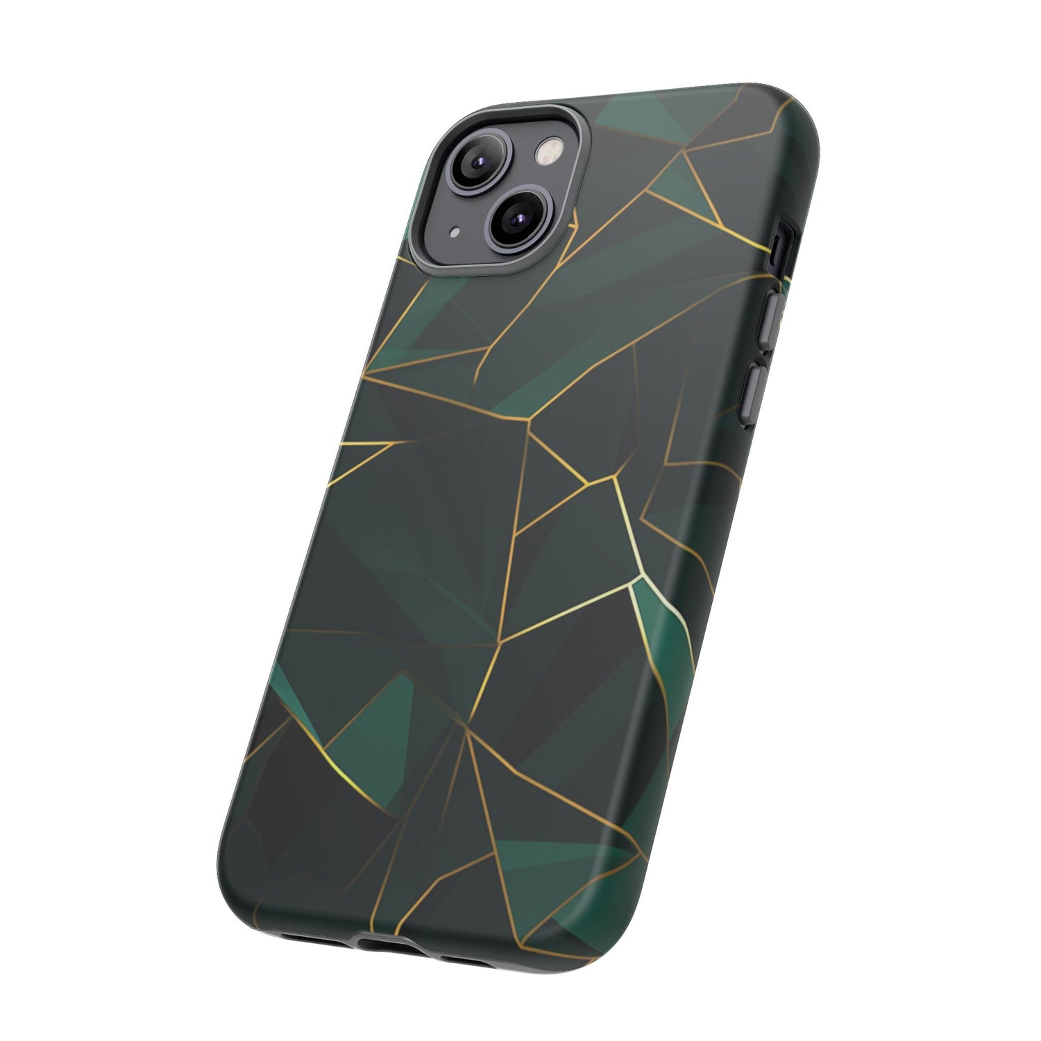 Emerald Veil - Geometric Luxe Phone Case