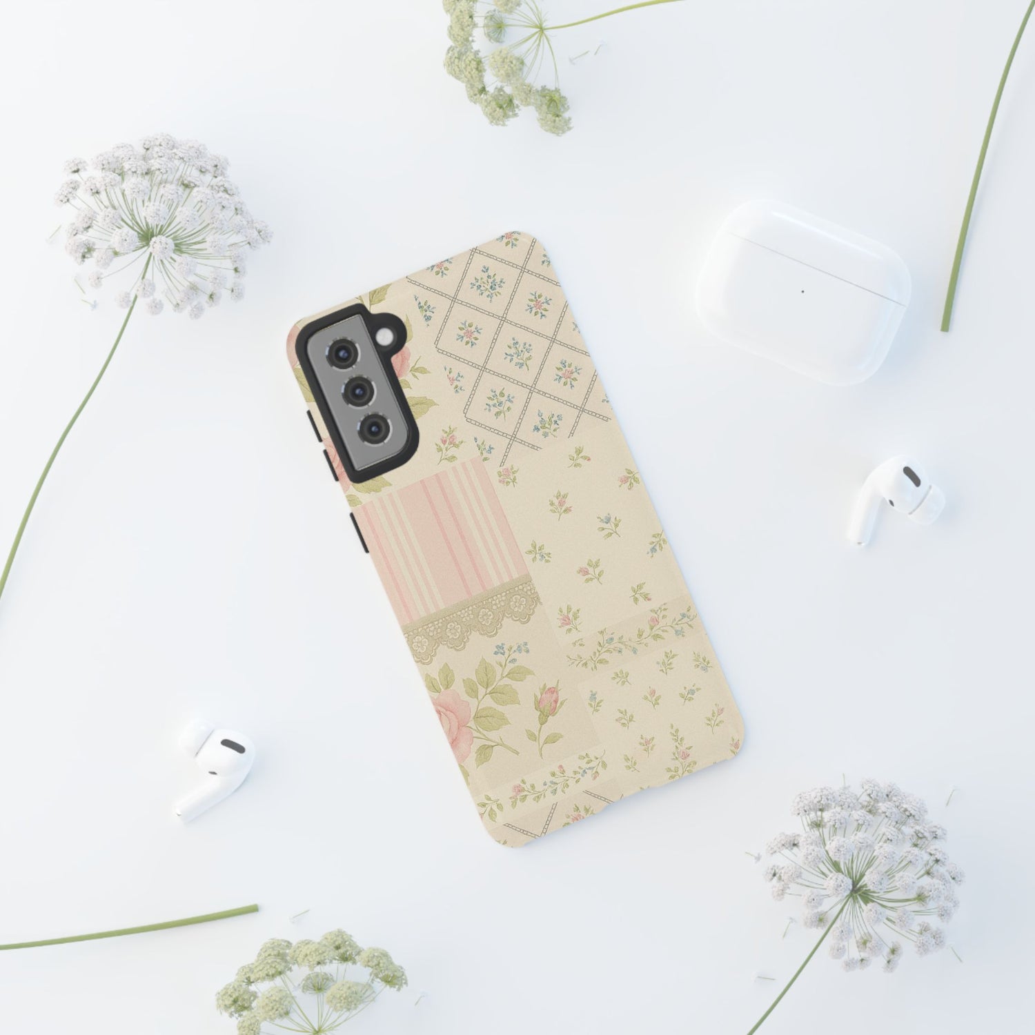 Floral Phone Case, Floral Tough Case, Protective Phone Case, Flower Case, Tough Phone Cover, Floral Tech Accessory