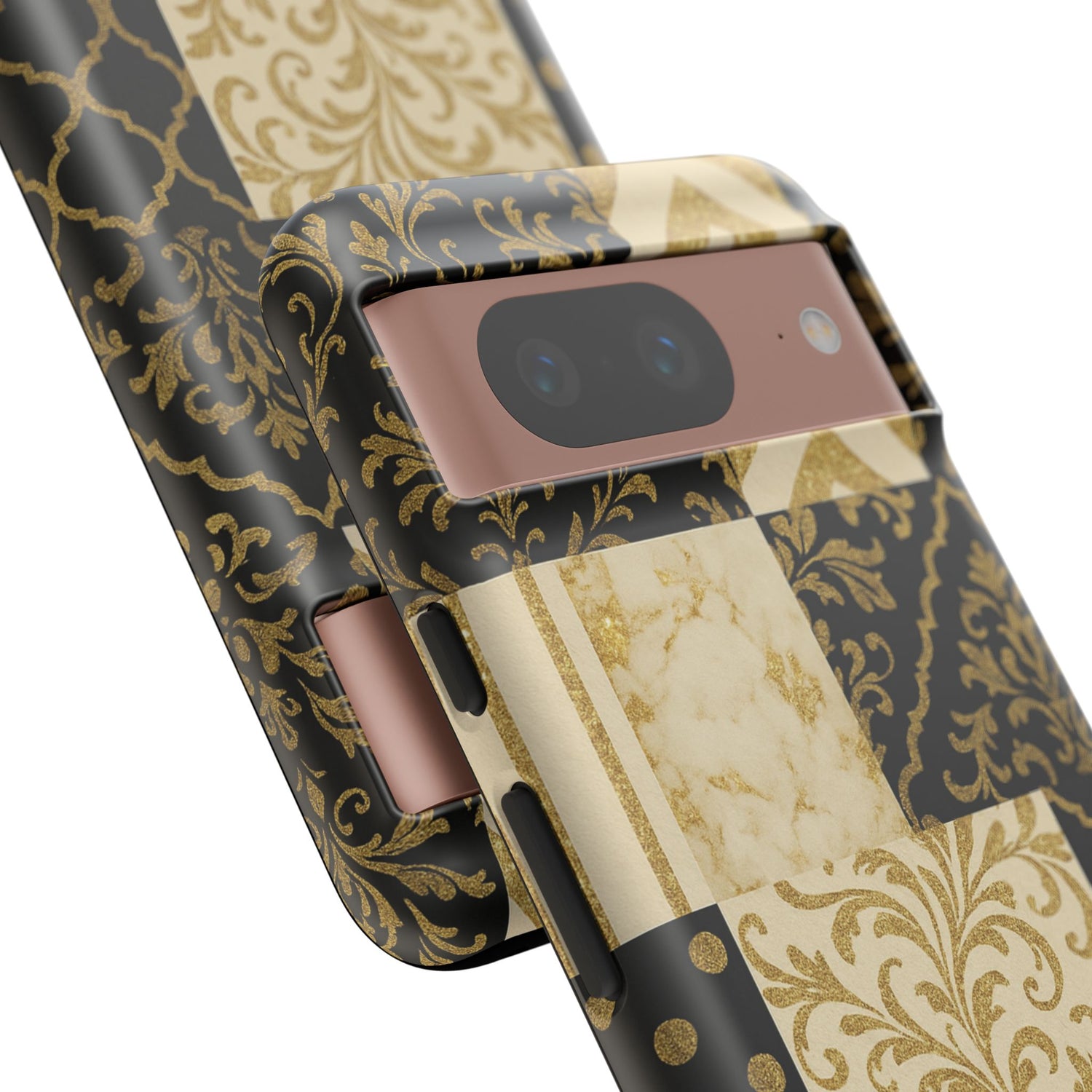 Phone Case, Luxury Black and Gold Festive Design for Christmas Gift, Holiday Decor, Tough Cases, Winter Celebration, Elegant iPhone Cover