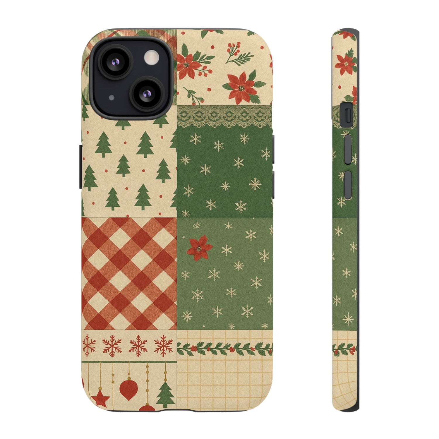 Festive Phone Cases, Luxury Black and Gold Design for Christmas Gift, Holiday Decor, Tough Case, Winter Celebration, Elegant iPhone Cover iPhone 13 Matte