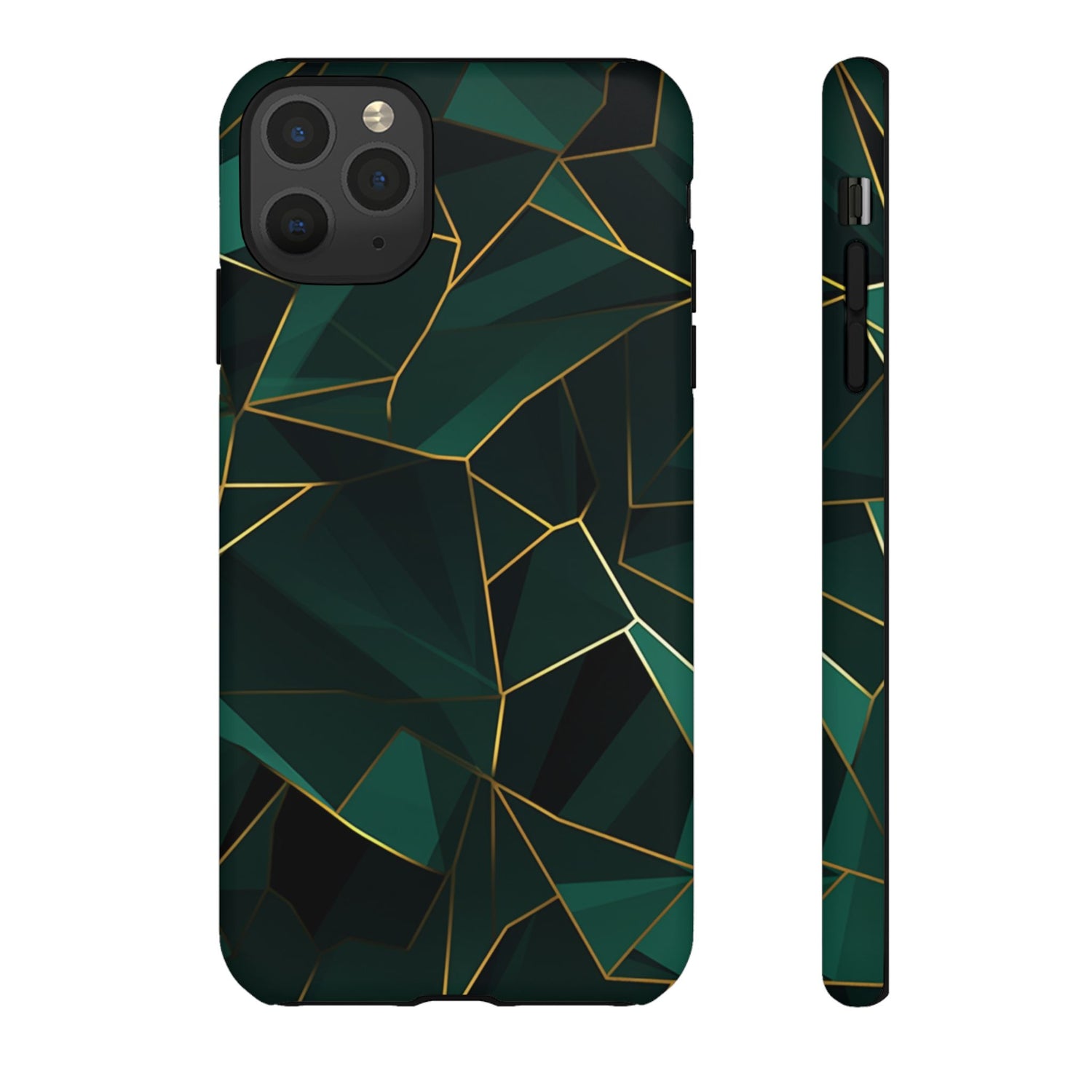 Emerald Veil - Geometric Luxe Phone Case iPhone 11 Pro Max Matte