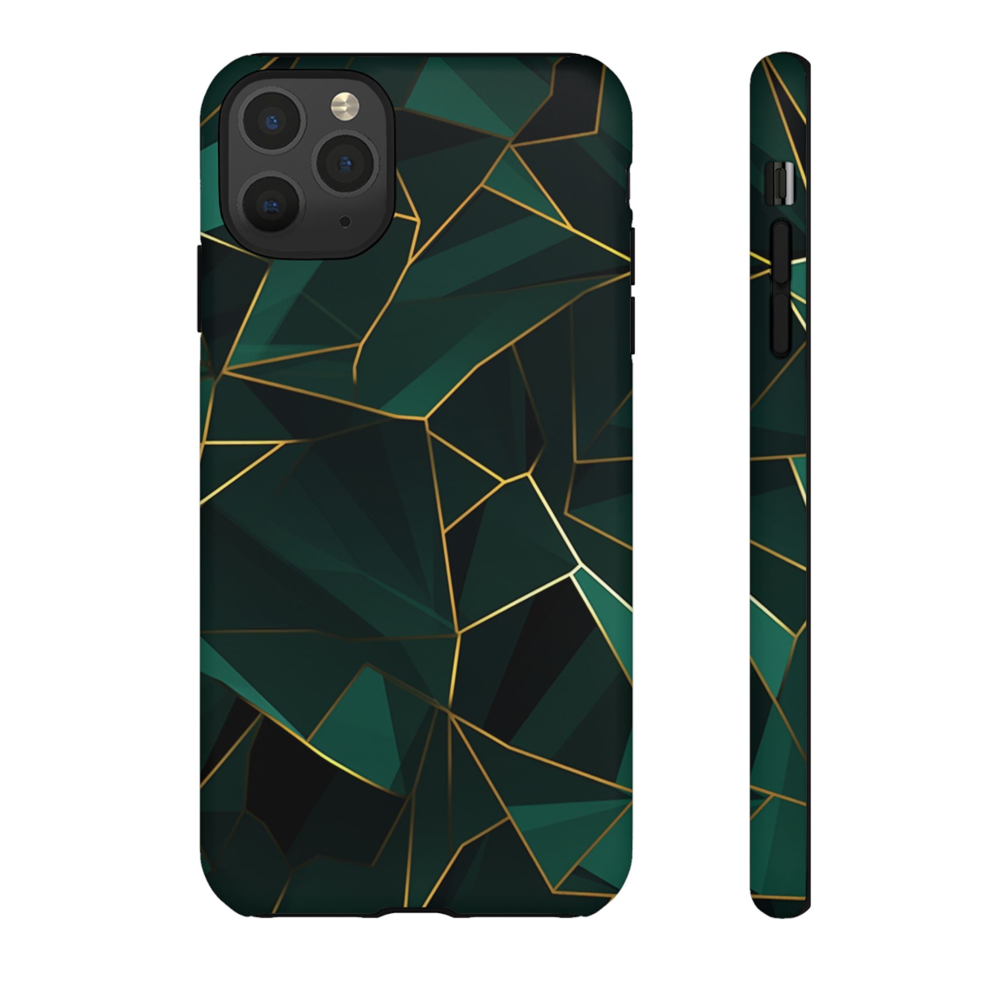 Emerald Veil - Geometric Luxe Phone Case iPhone 11 Pro Max Matte