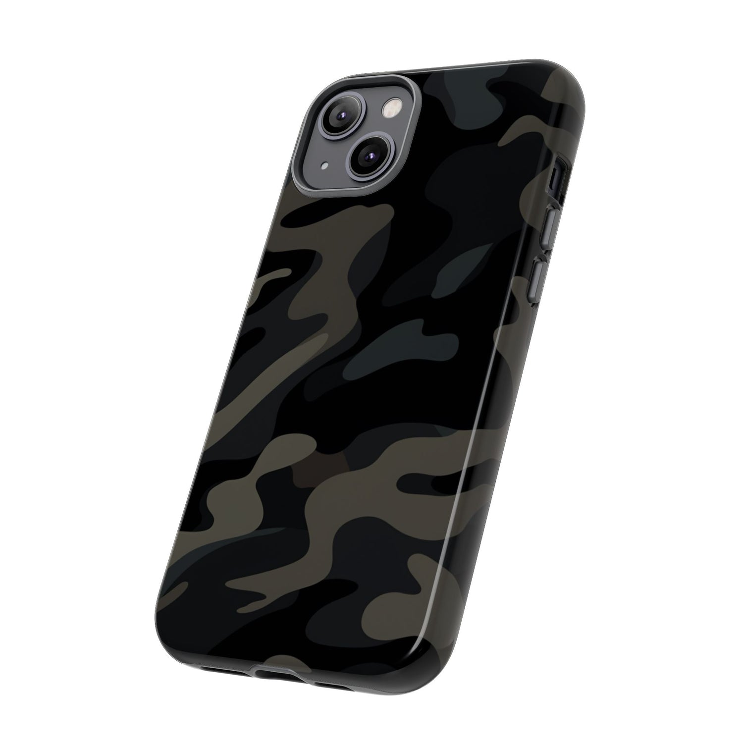 Black Camouflage Phone Case for iPhone, Samsung and Google Pixel