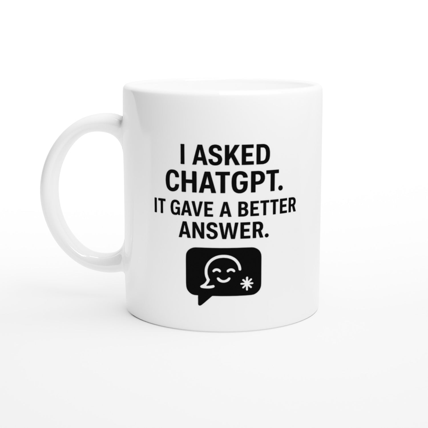 Funny ChatGPT Mug - AI Job Replacement Gift - Perfect Employee Leaving Mug Ceramic White