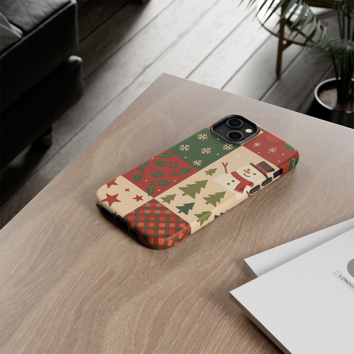 Festive Phone Case - Holiday Cheer, Christmas Gift, Winter Decor, Cute Cell Phone Cover, Seasonal Accessory, Unique Present