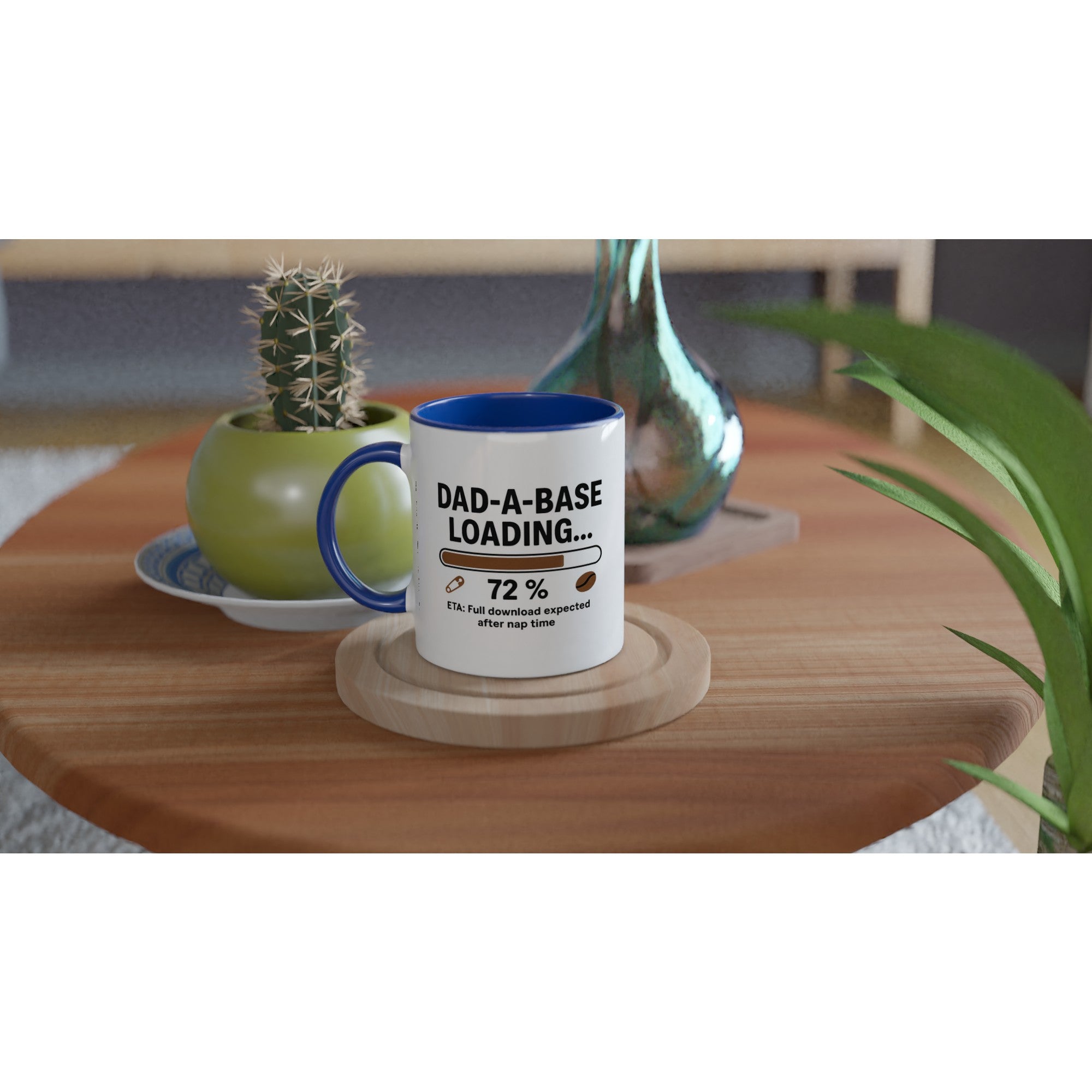 Funny Dad Mug | Dad-A-Base Loading... ETA Full Download After Nap Time | DBA Cup | Gift for IT Engineers & Project Managers
