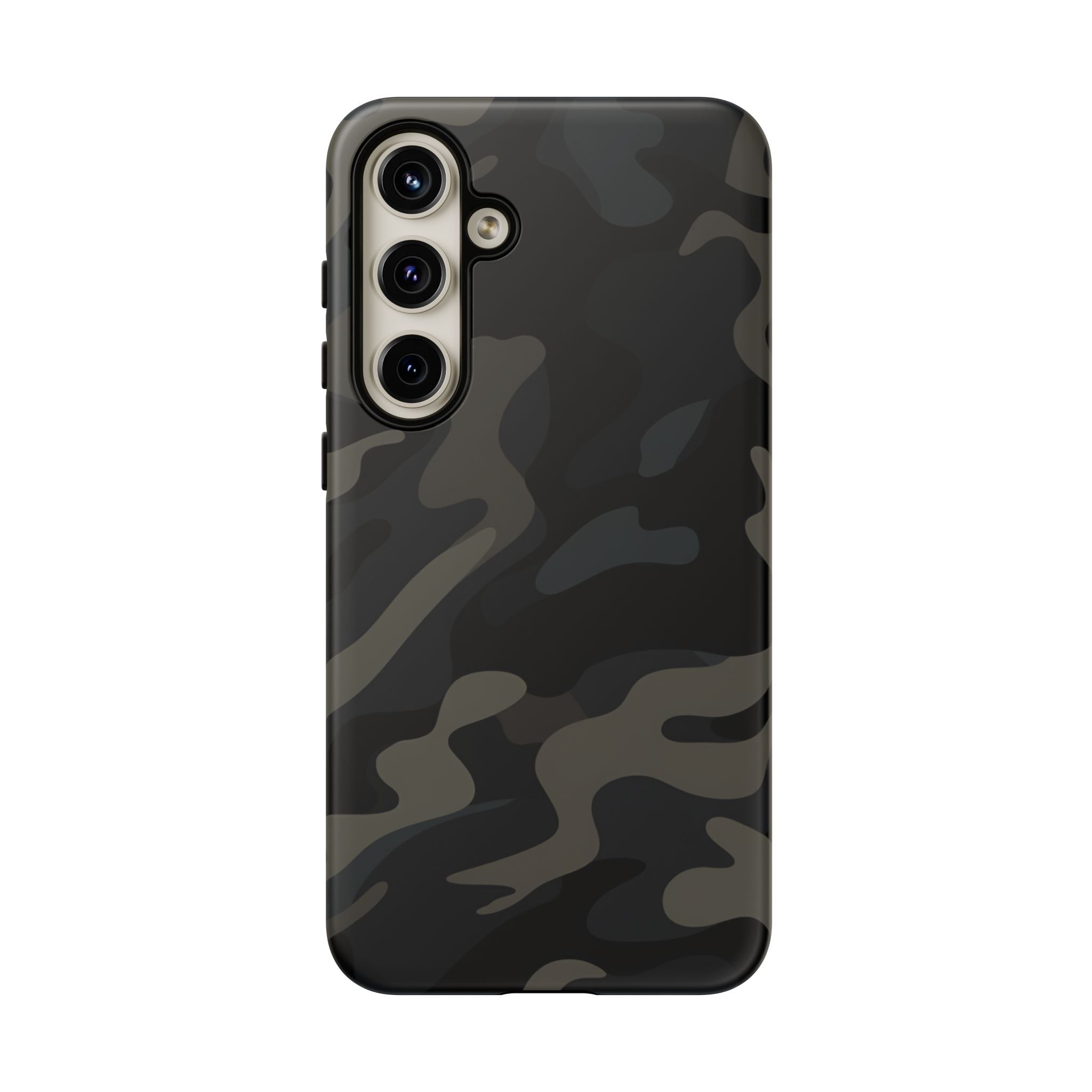 Black Camouflage Phone Case for iPhone, Samsung and Google Pixel Samsung Galaxy S24 Plus Matte