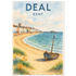 Kent Travel Poster: Watercolor Kentish Print, FSC Matte Paper 21x29.7 cm 8x12"