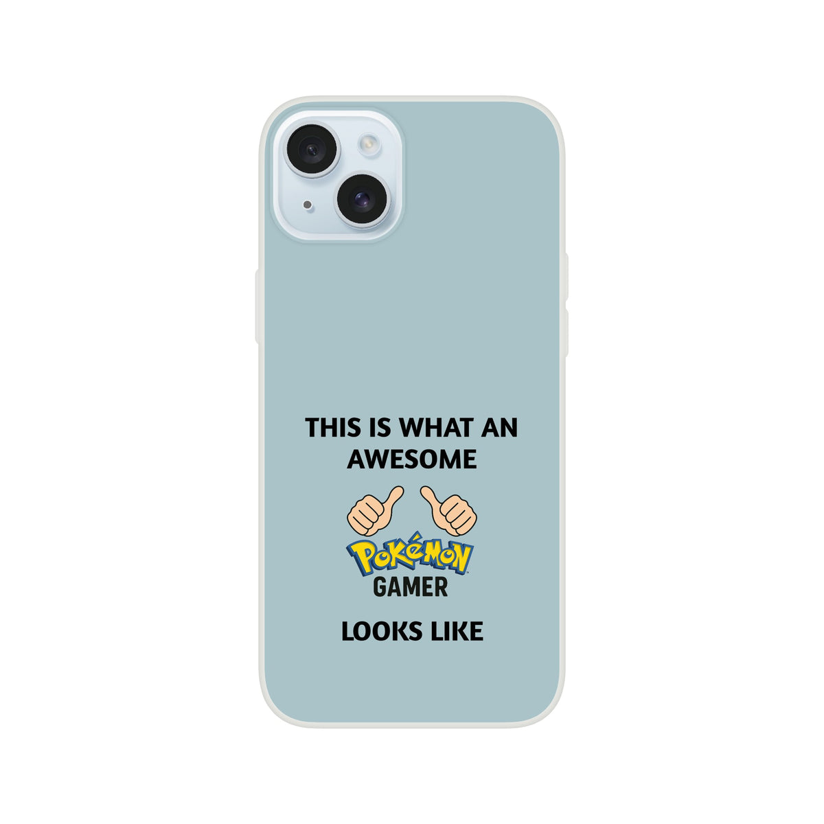 Awesome Pokémon Gamer iPhone Case - Cute & Funny Flexi Case iPhone 15 Plus
