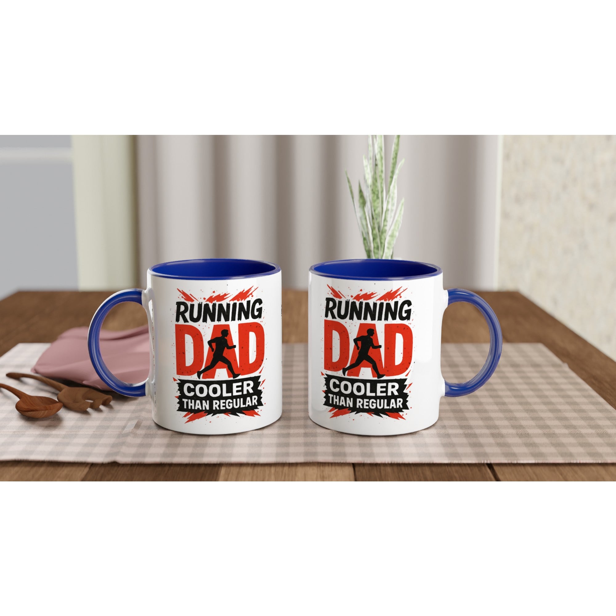 Running Dad Mug - Cooler than Regular Dad | 11oz Gift for Runners