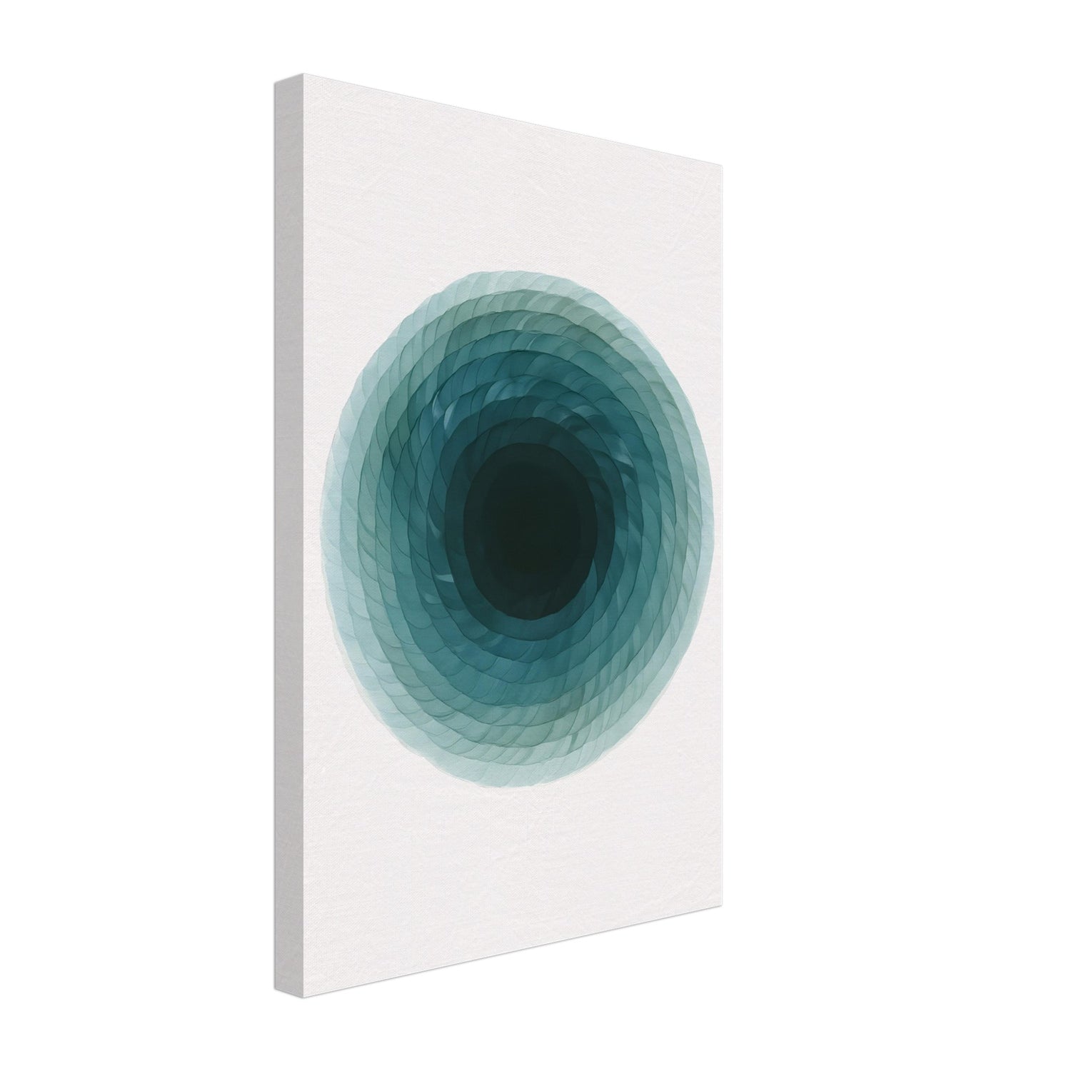 Deep Tranquility Canvas – Abstract Watercolor Spiral Art Print - Slim Canvas - Wall Art 30x45 cm 12x18″