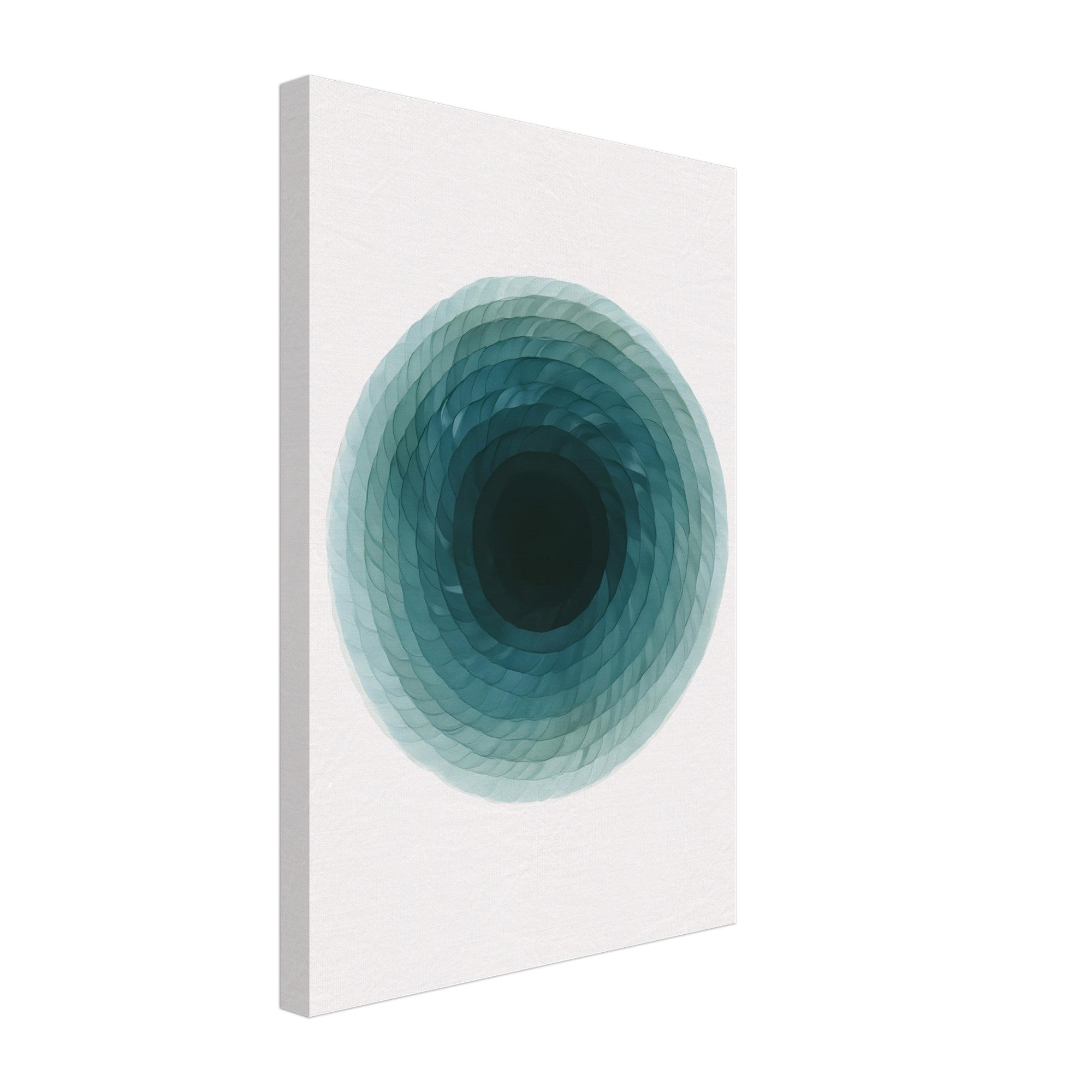 Deep Tranquility Canvas – Abstract Watercolor Spiral Art Print - Slim Canvas - Wall Art 30x45 cm 12x18″