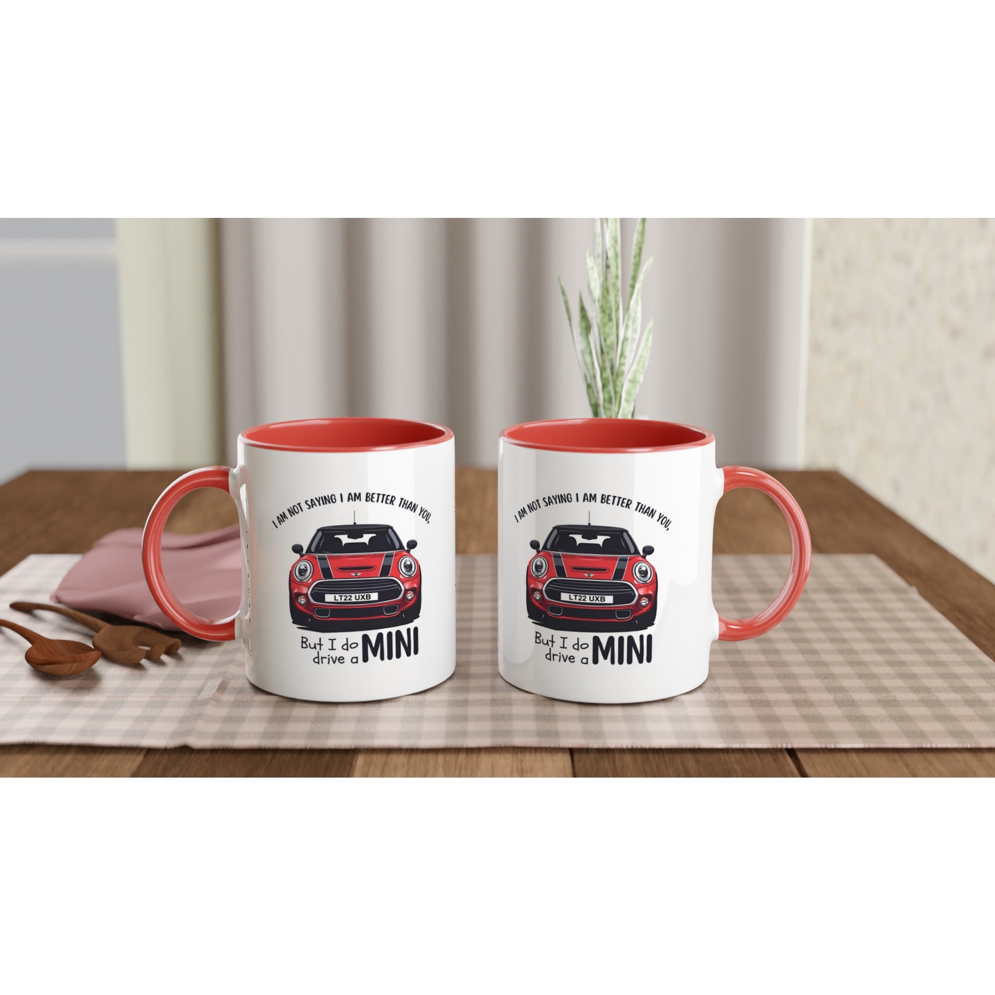 Cool Mini Cooper Mug - Funny Custom Car Gift - 11oz Ceramic Coffee Cup