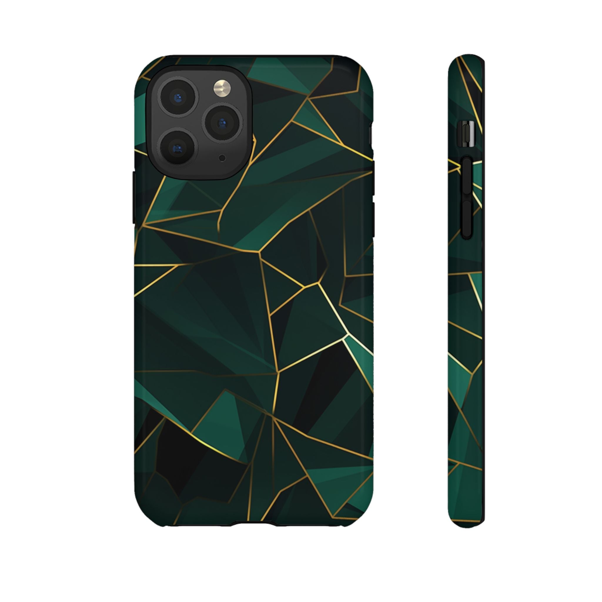 Emerald Veil - Geometric Luxe Phone Case iPhone 11 Pro Glossy