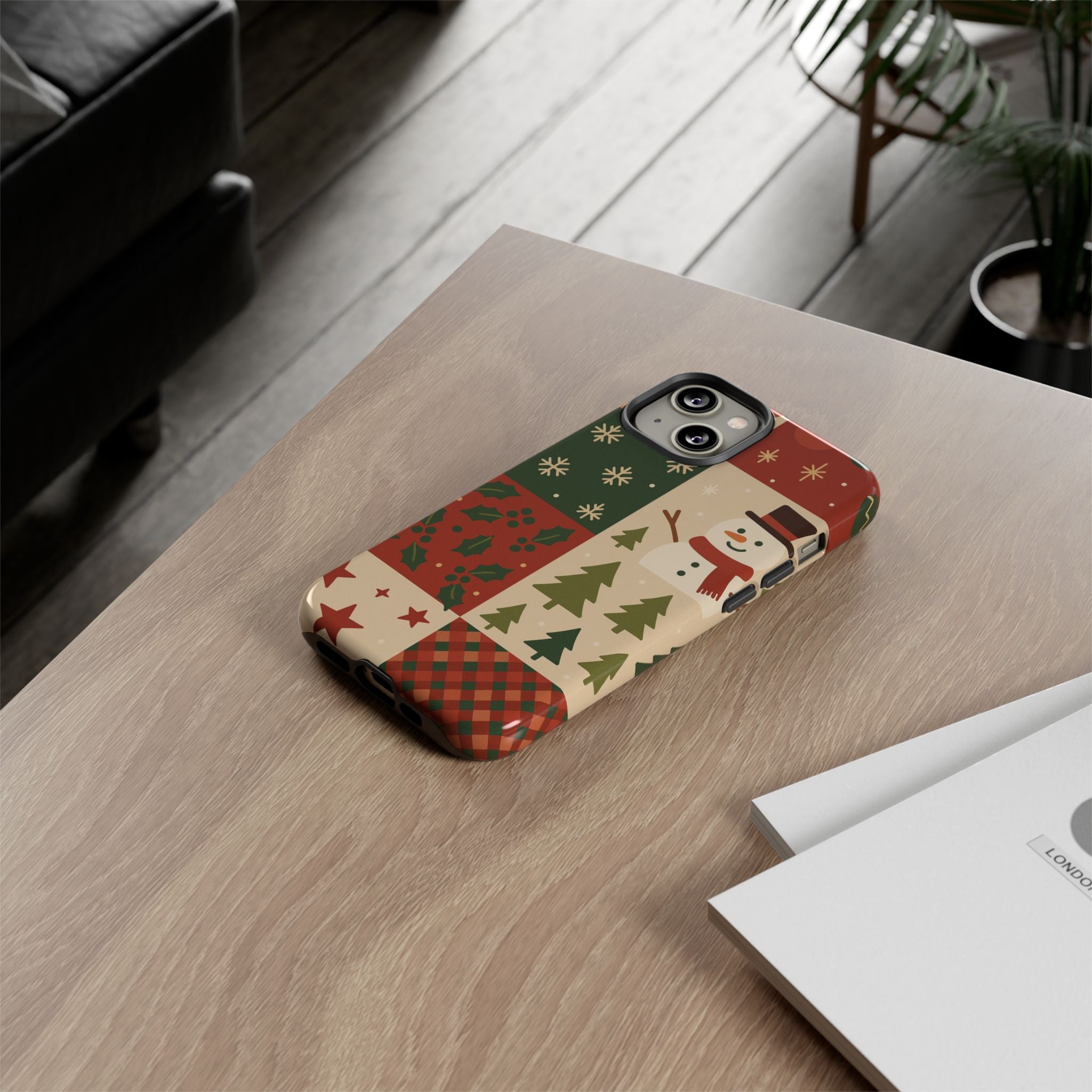 Festive Phone Case - Holiday Cheer, Christmas Gift, Winter Decor, Cute Cell Phone Cover, Seasonal Accessory, Unique Present