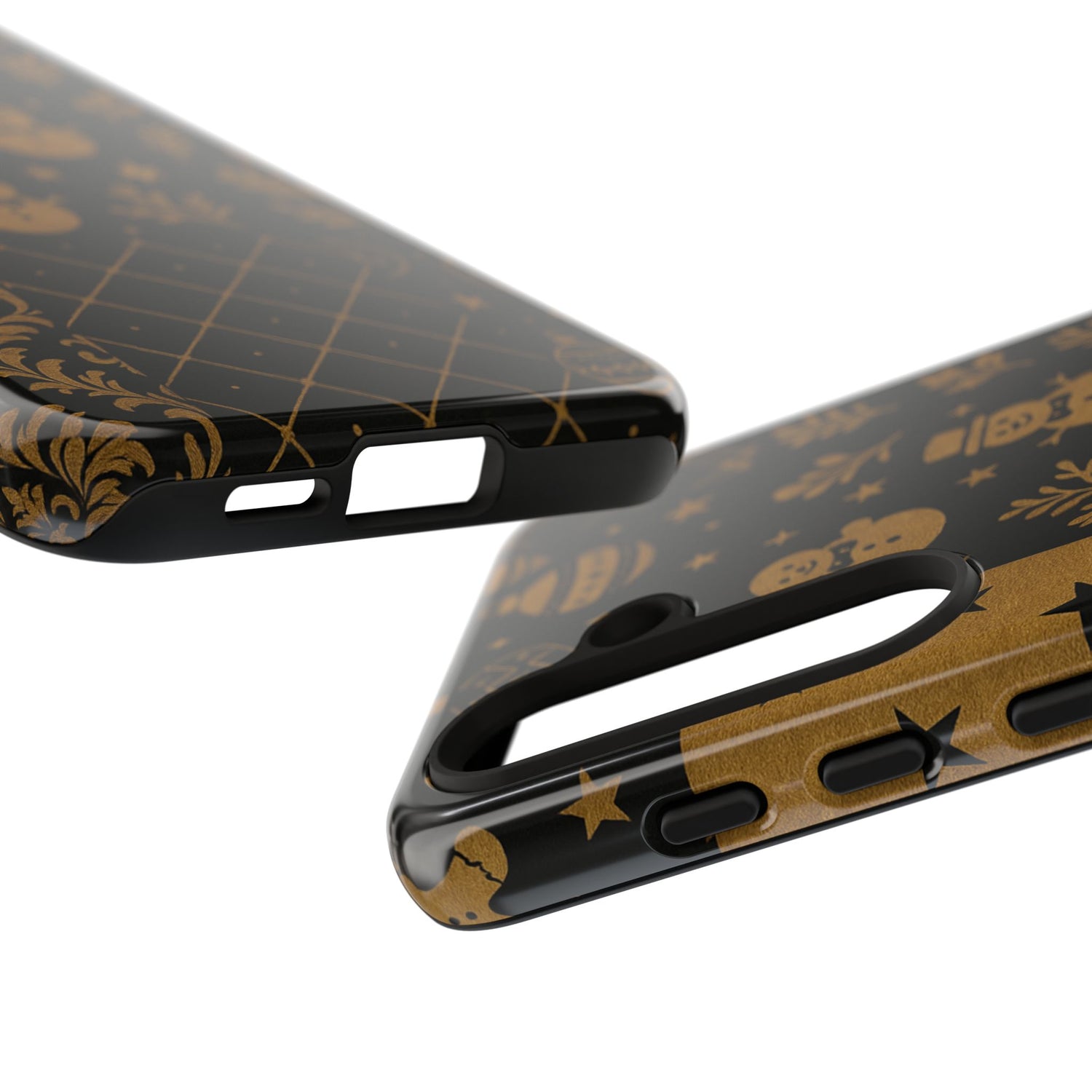 Black Festive Phone Case | Christmas Gift | Holiday Decor | Snowman Design | Tough Cases | Winter Celebration