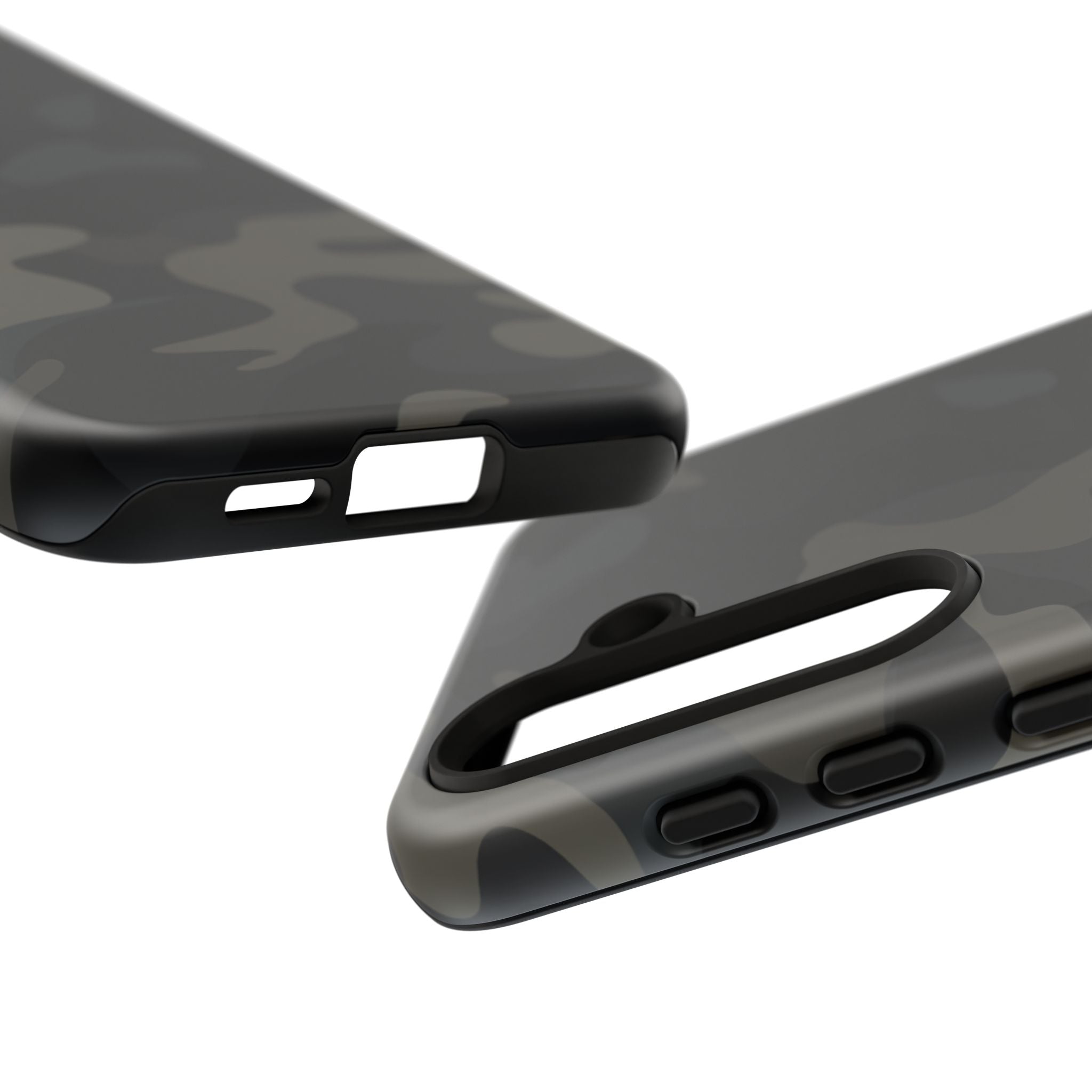 Black Camouflage Phone Case for iPhone, Samsung and Google Pixel