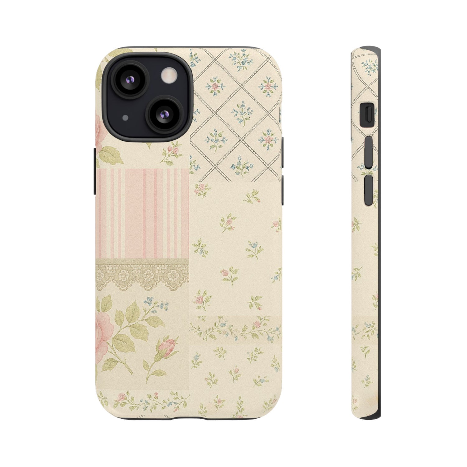 Floral Phone Case, Floral Tough Case, Protective Phone Case, Flower Case, Tough Phone Cover, Floral Tech Accessory iPhone 13 Mini Matte