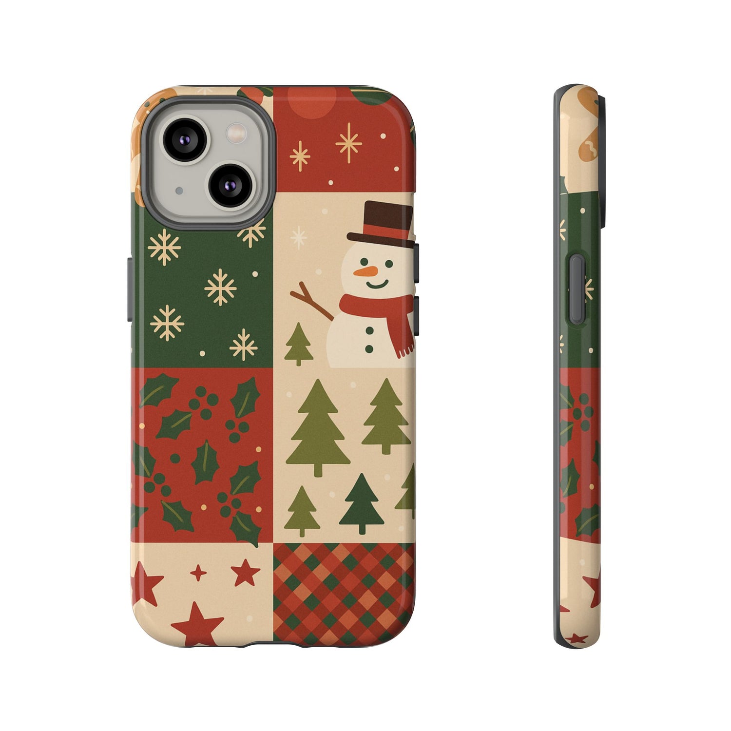 Festive Phone Case - Holiday Cheer, Christmas Gift, Winter Decor, Cute Cell Phone Cover, Seasonal Accessory, Unique Present iPhone 14 Glossy