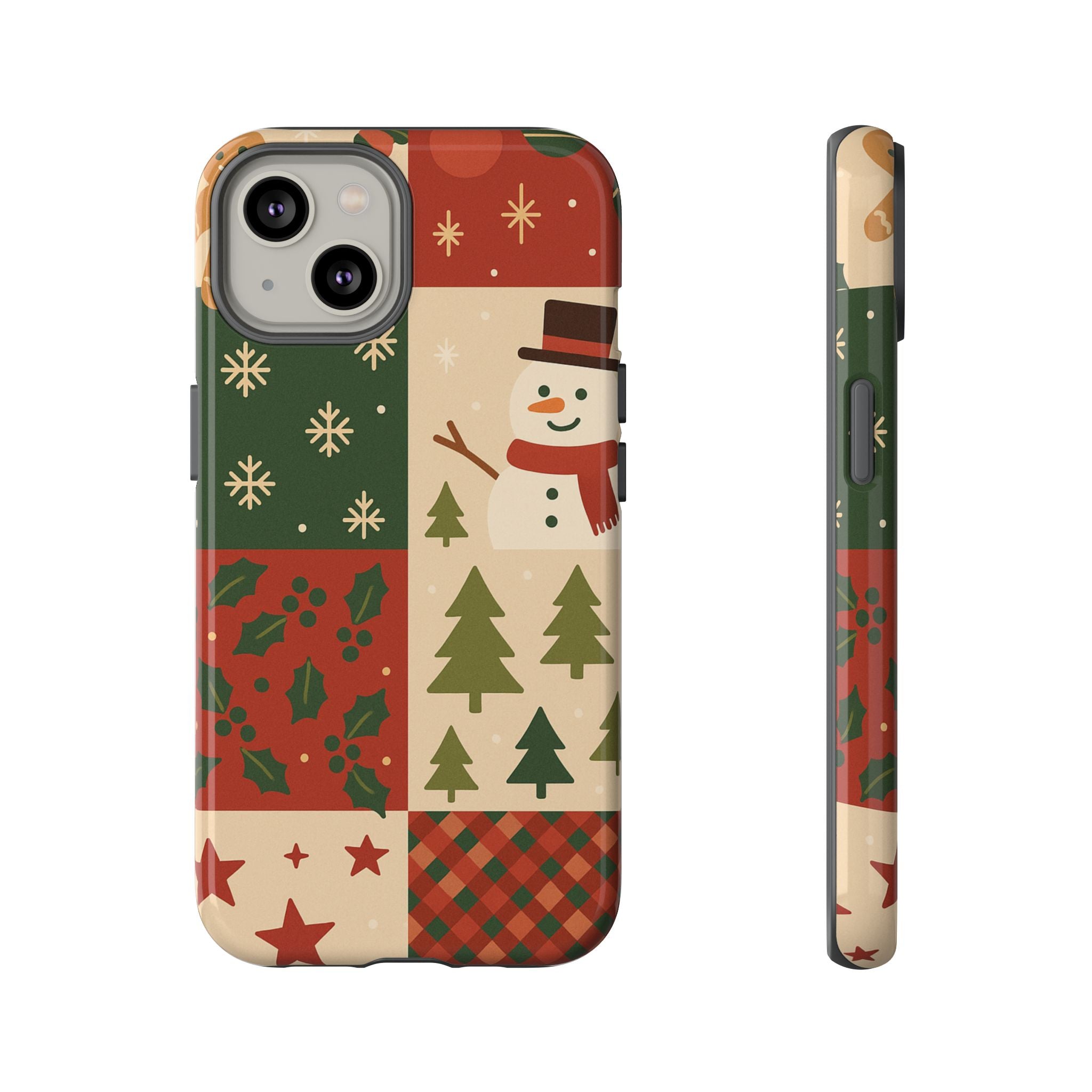 Festive Phone Case - Holiday Cheer, Christmas Gift, Winter Decor, Cute Cell Phone Cover, Seasonal Accessory, Unique Present iPhone 14 Glossy