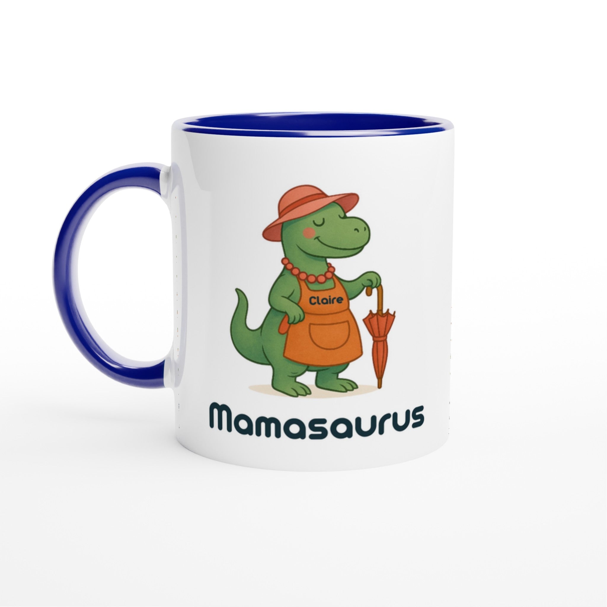 Mamasaurus Mug - Cute Dinosaur Coffee Cup - Perfect Gift for Moms